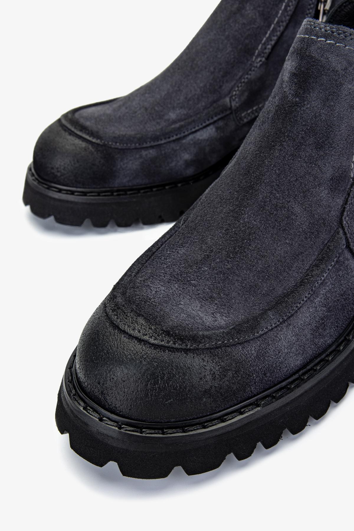 Valmenti Erkek Süet Deri Gri Bot Ayakkabı