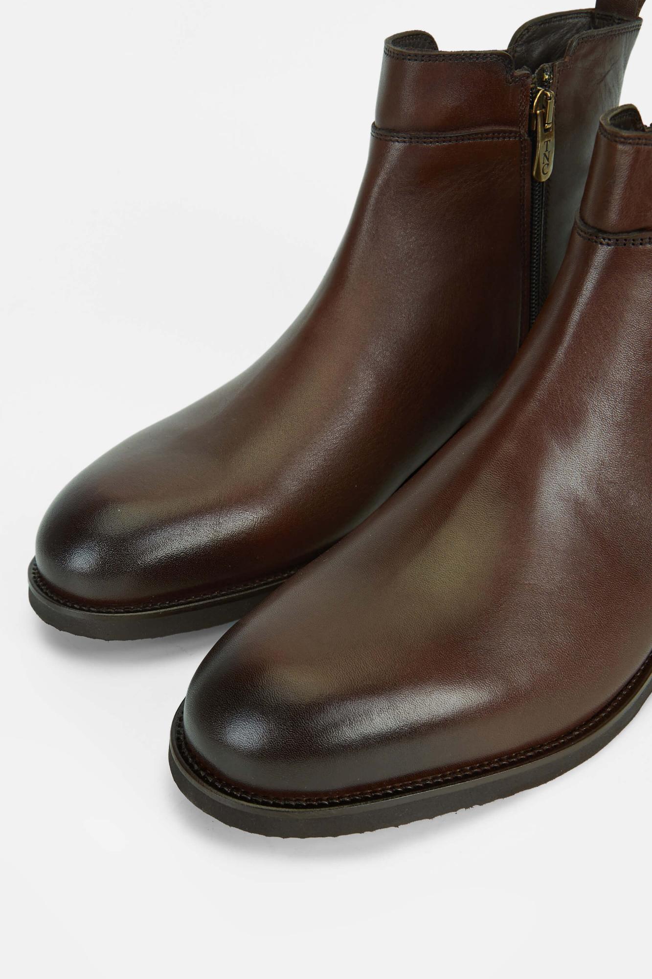 Tamer Tanca Erkek Hakiki Deri Kahverengi Casual Bot