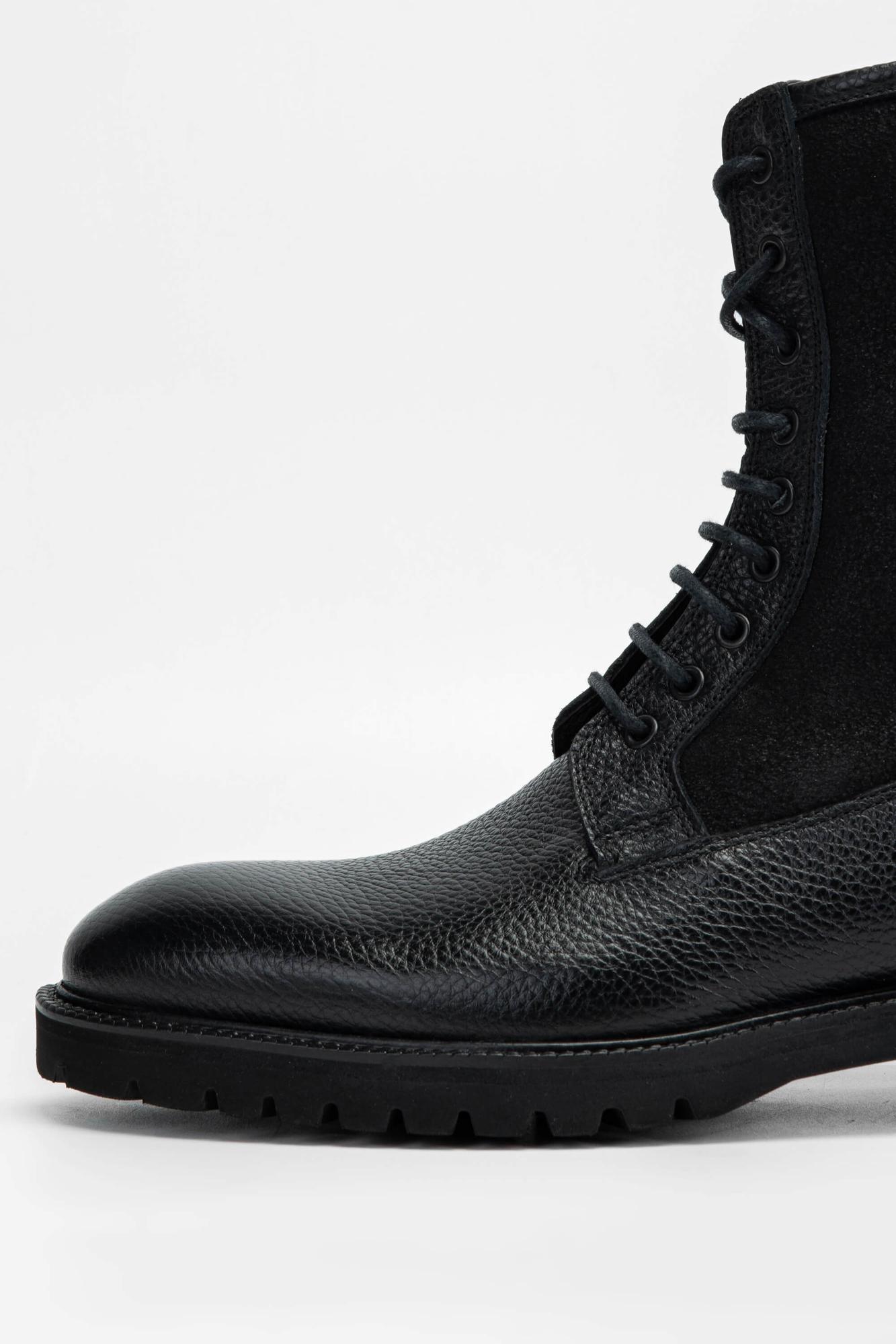 Tamer Tanca Erkek Hakiki Deri Siyah POSTAL Bot