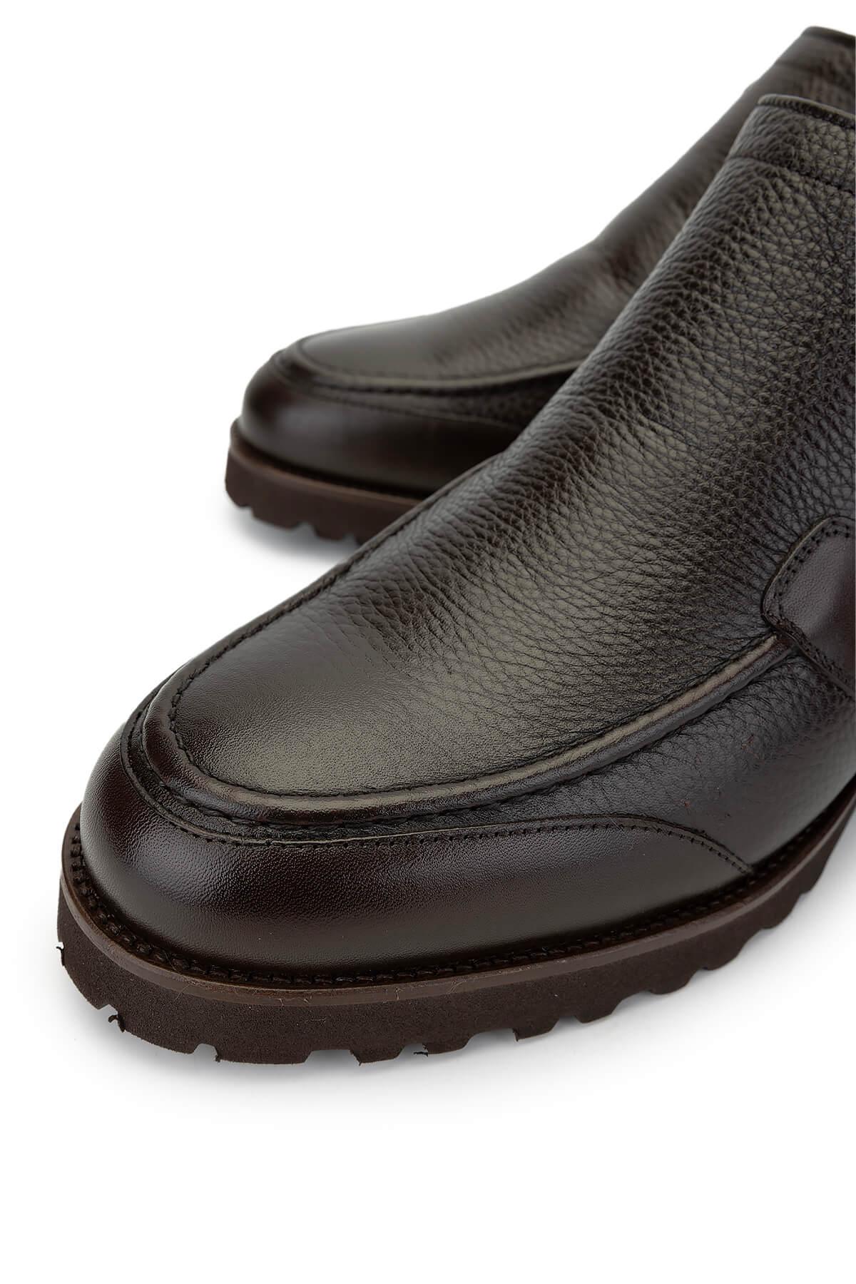 Tamer Tanca Erkek Hakiki Deri Kahverengi Casual Bot