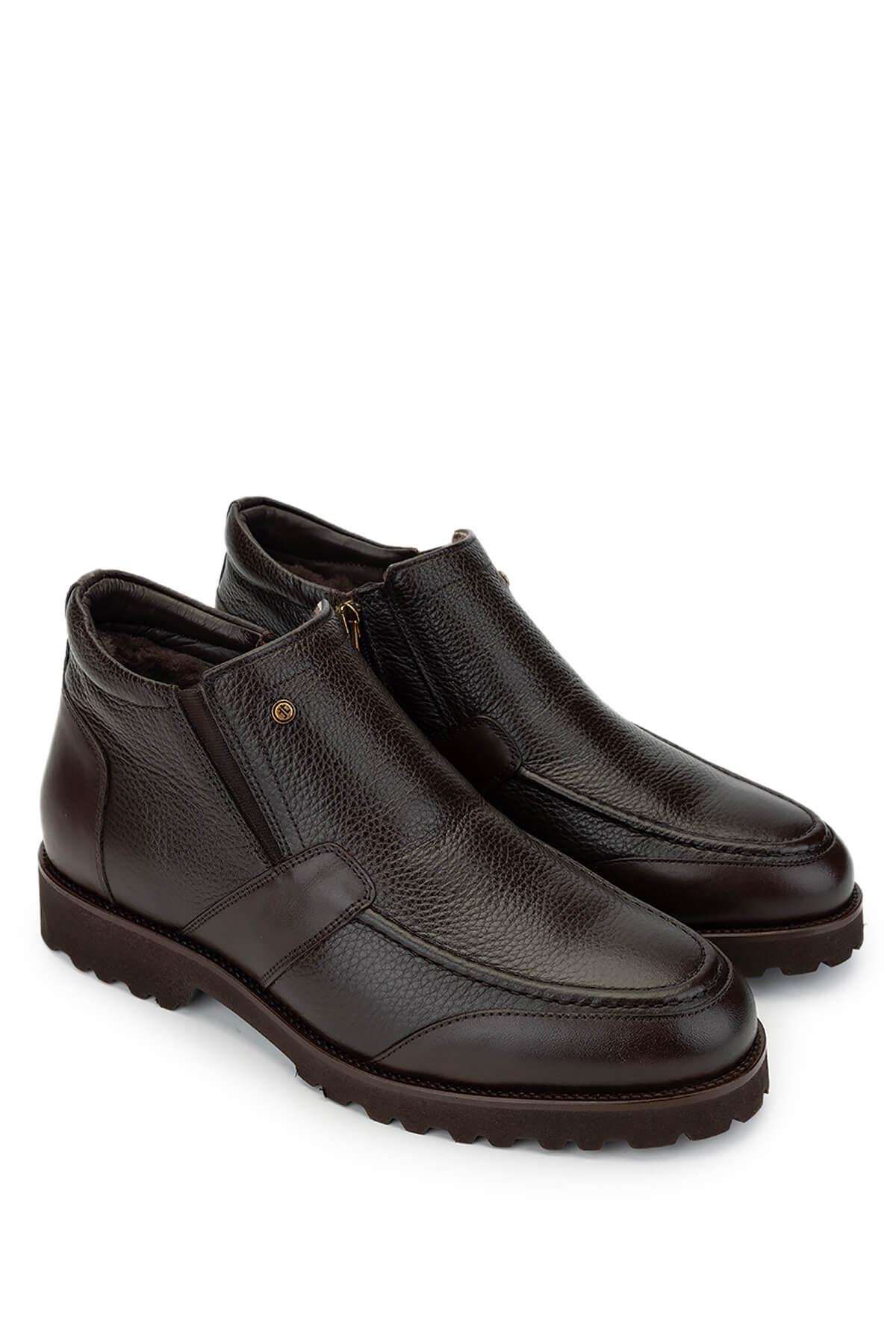 Tamer Tanca Erkek Hakiki Deri Kahverengi Casual Bot