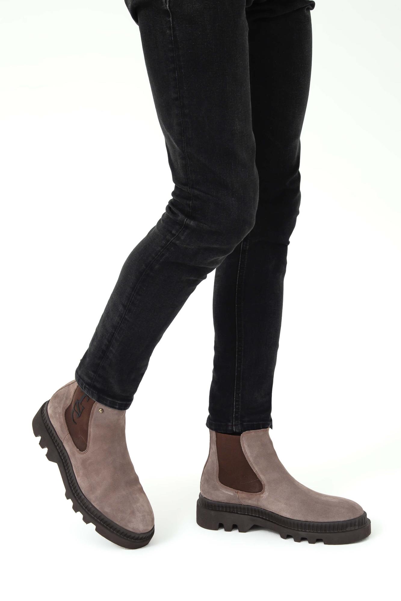 Tamer Tanca Erkek Hakiki Deri Kahverengi Casual Bot