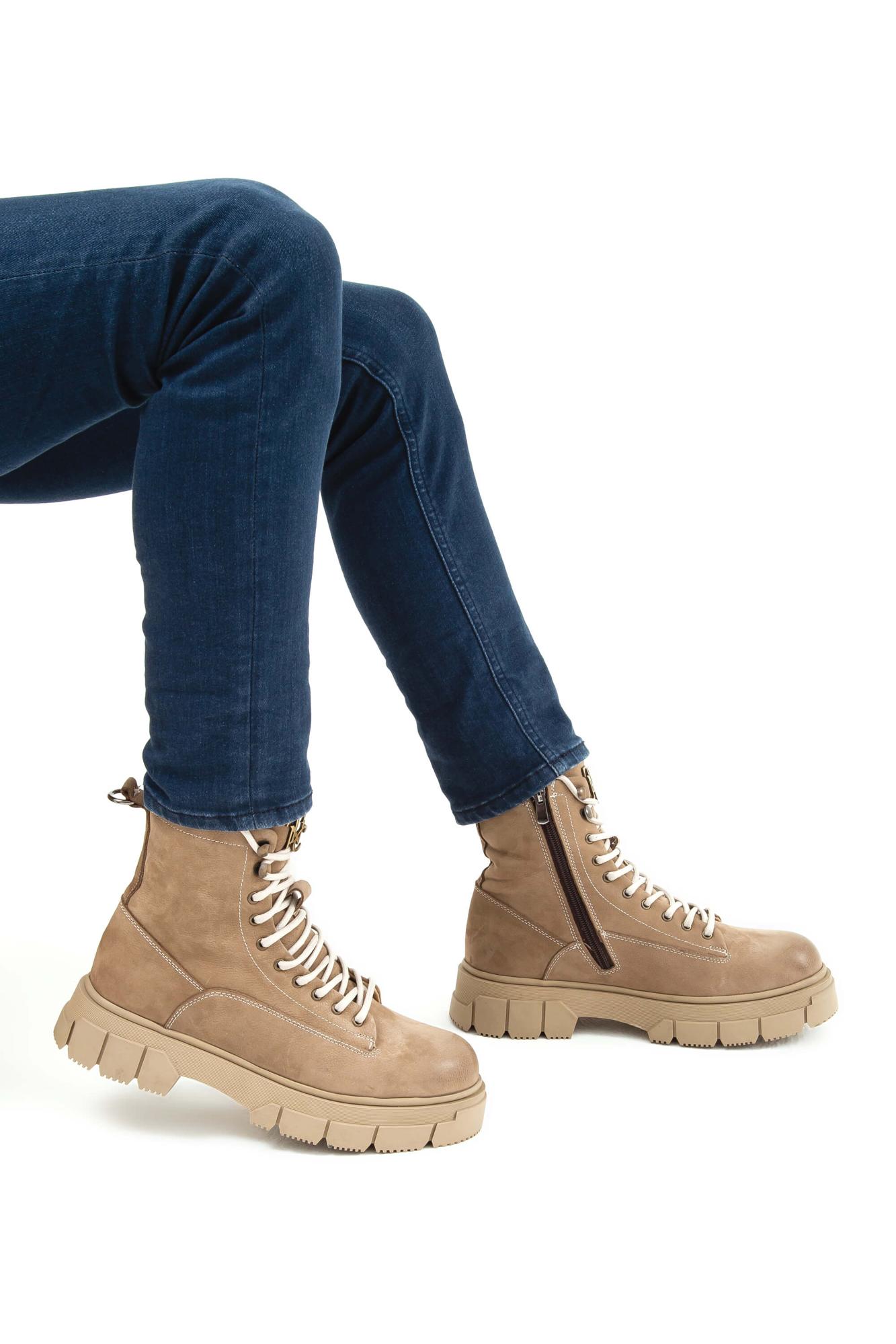 Tamer Tanca Erkek Hakiki Deri Vizon Casual Bot