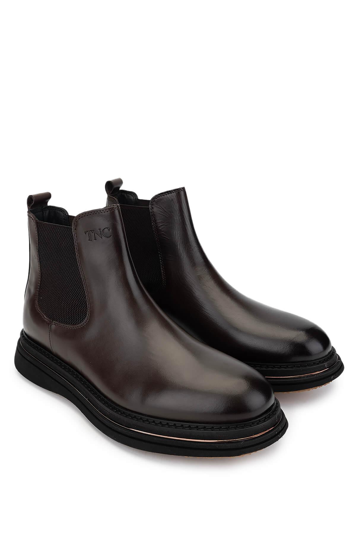 Tamer Tanca Erkek Hakiki Deri Kahverengi Casual Bot