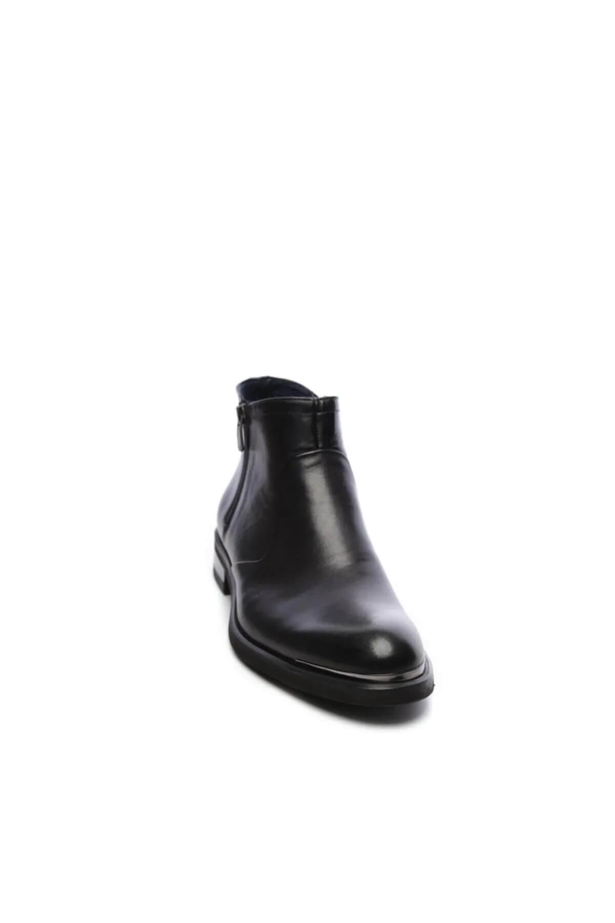 Tamer Tanca Erkek Hakiki Deri Siyah Klasik Bot