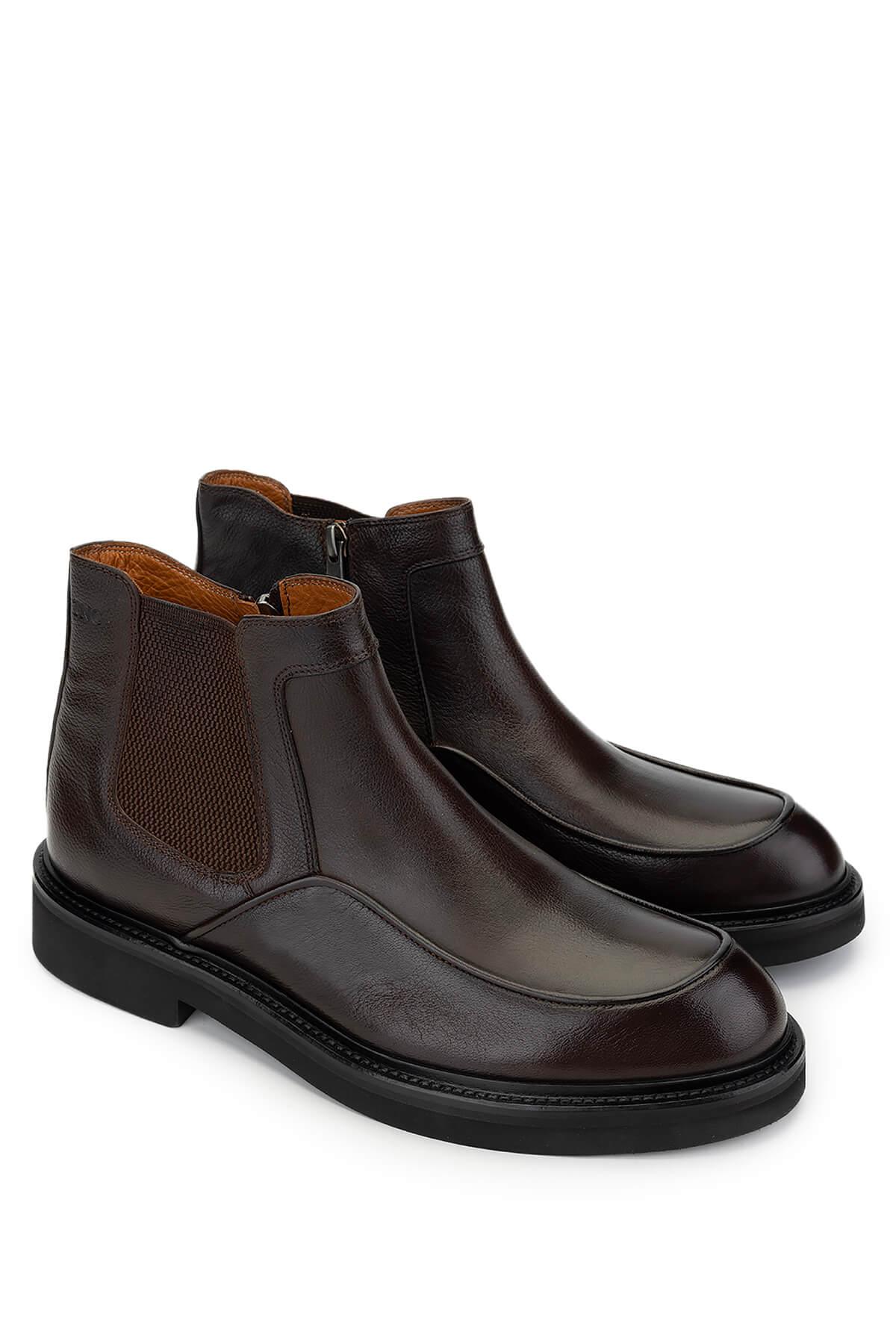 Tamer Tanca Erkek Hakiki Deri Kahverengi Casual Bot