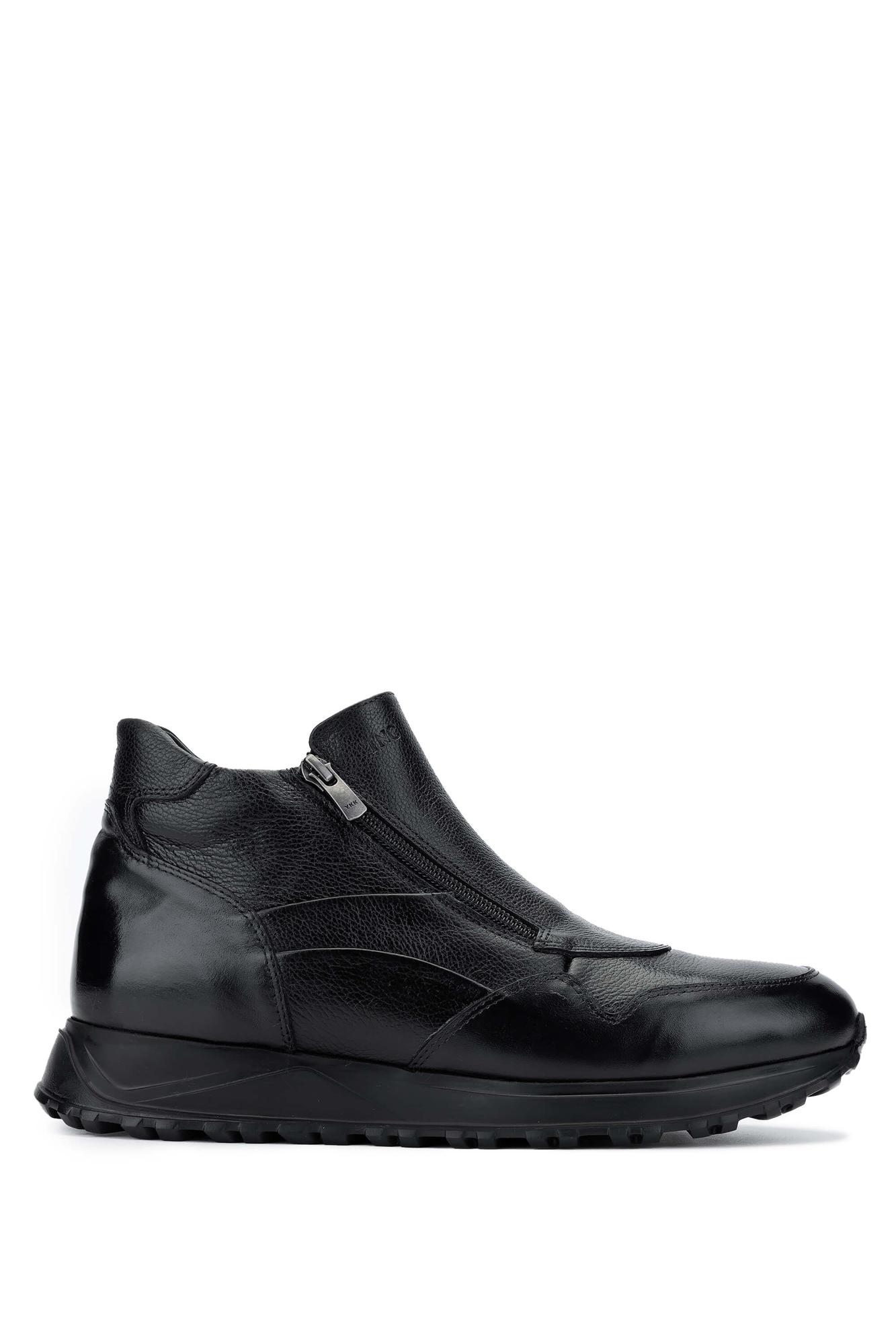 Tamer Tanca Erkek Hakiki Deri Siyah Casual Bot