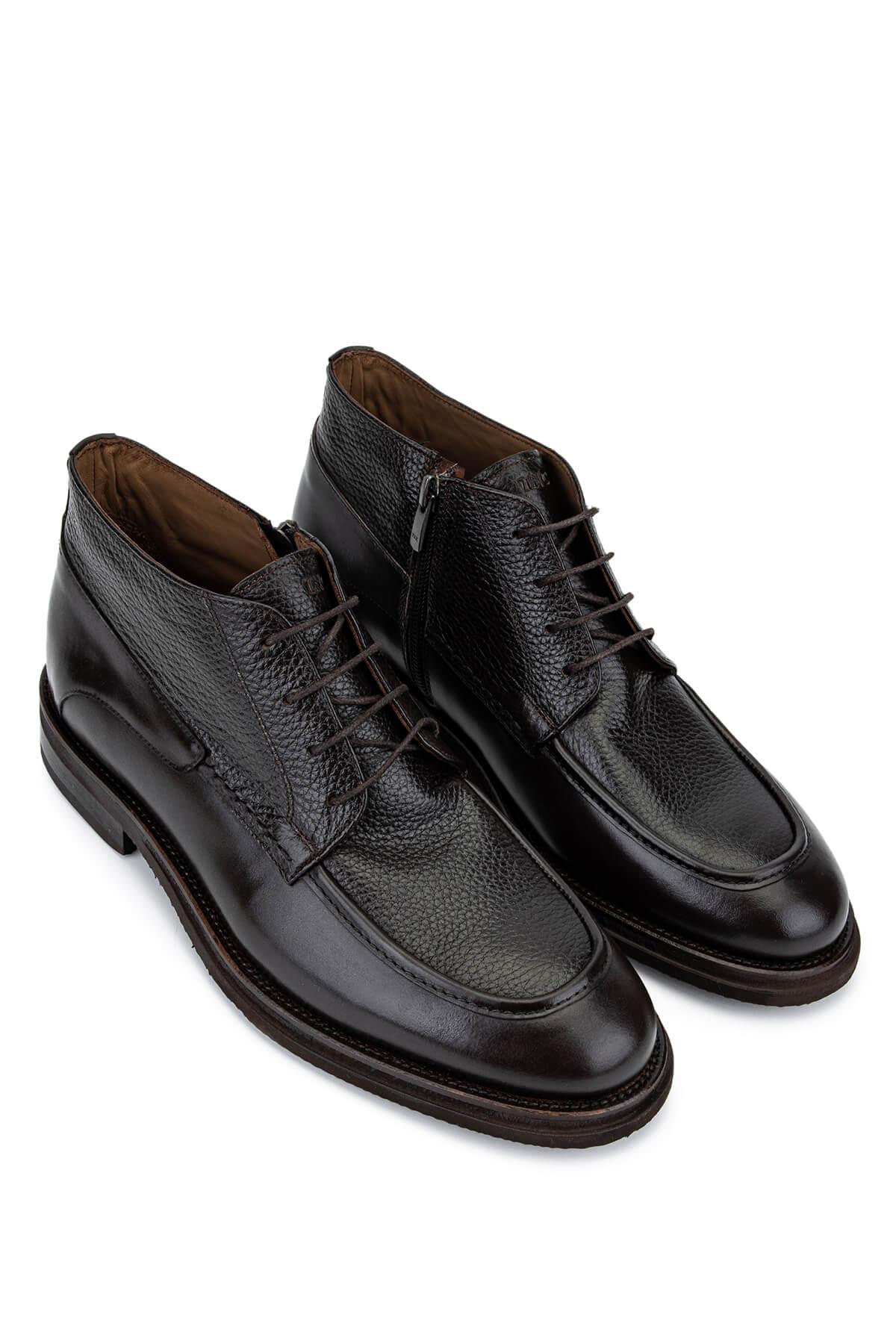 Tamer Tanca Erkek Hakiki Deri Kahverengi Klasik Bot