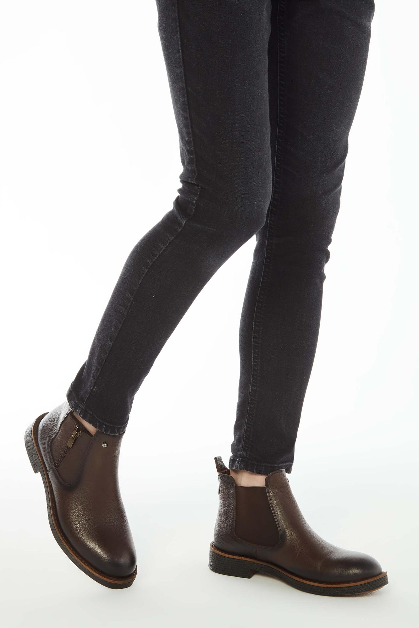 Tamer Tanca Erkek Hakiki Deri Kahverengi Floter Casual Bot