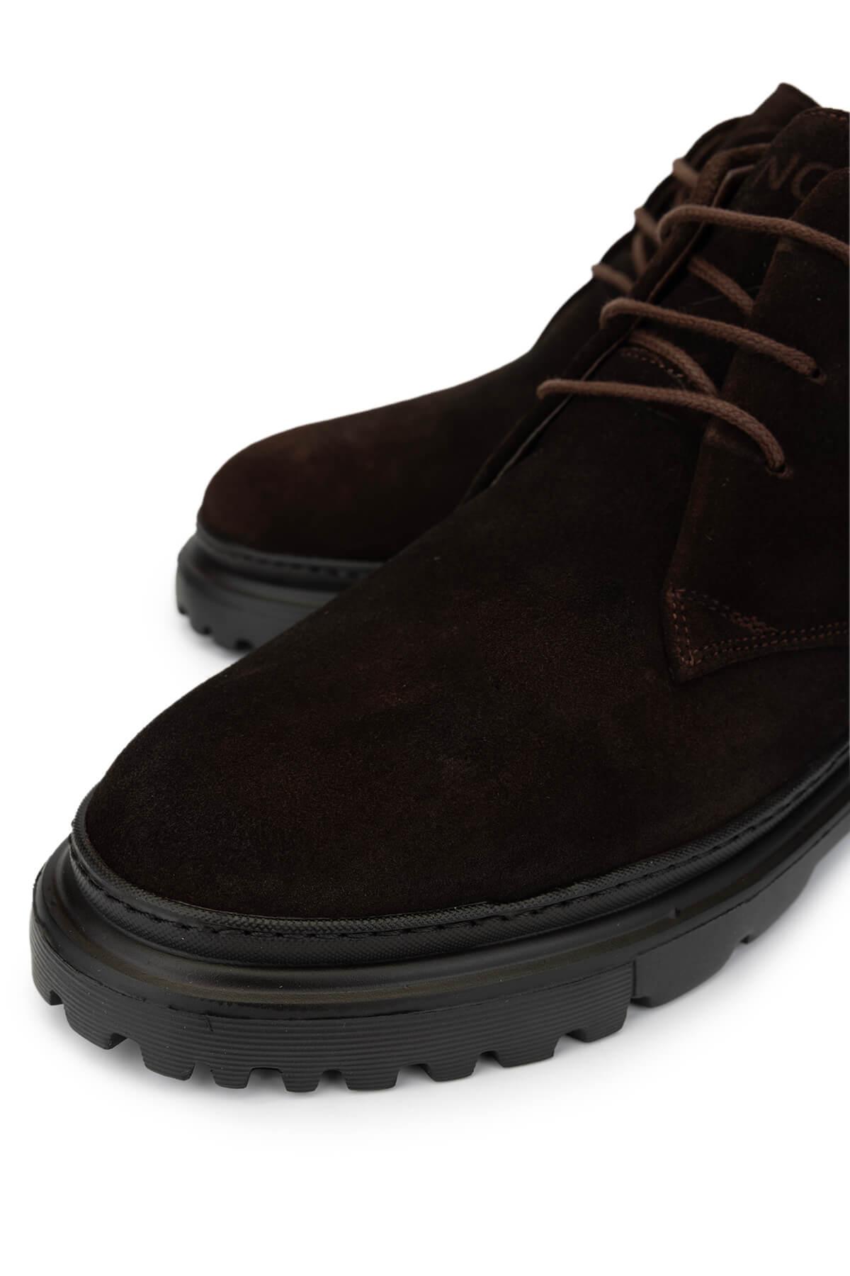 Tamer Tanca Erkek Hakiki Deri Kahverengi Süet Casual Bot