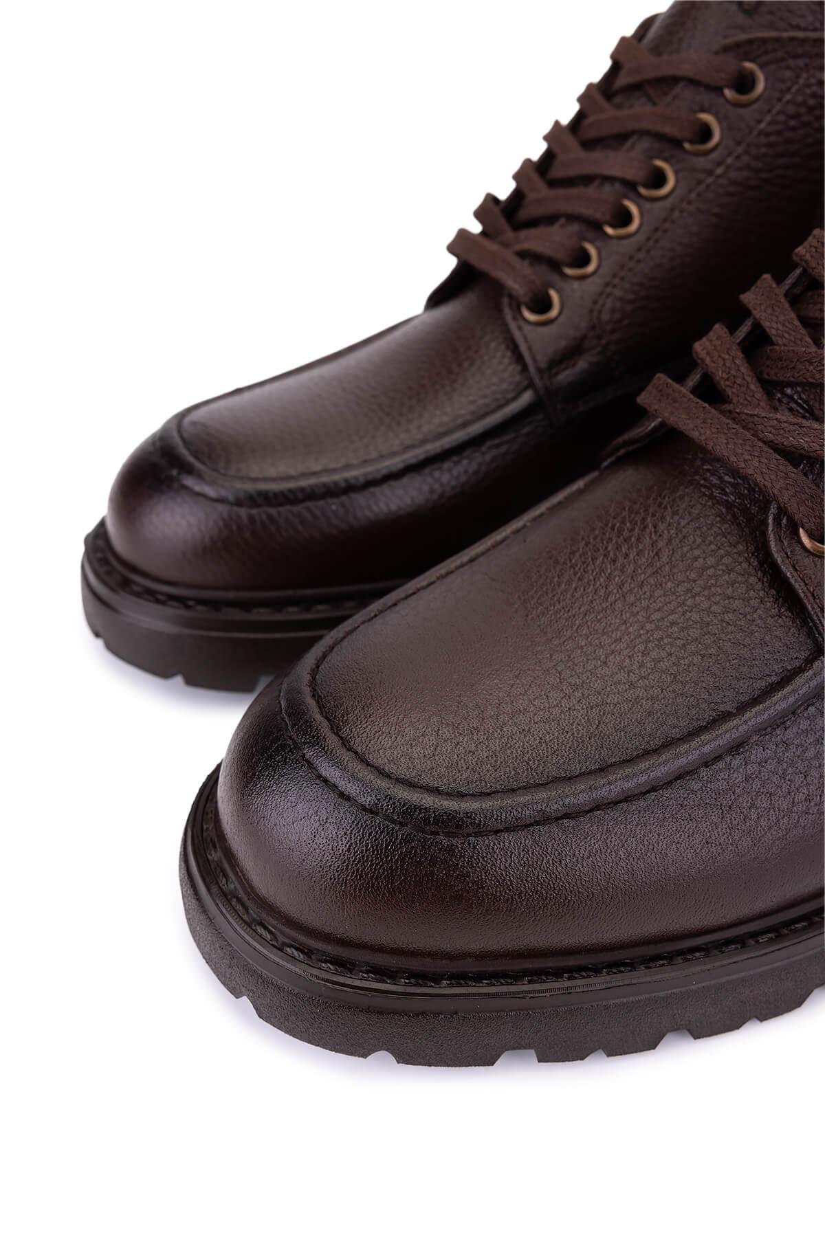 Tamer Tanca Erkek Hakiki Deri Kahverengi Casual Bot