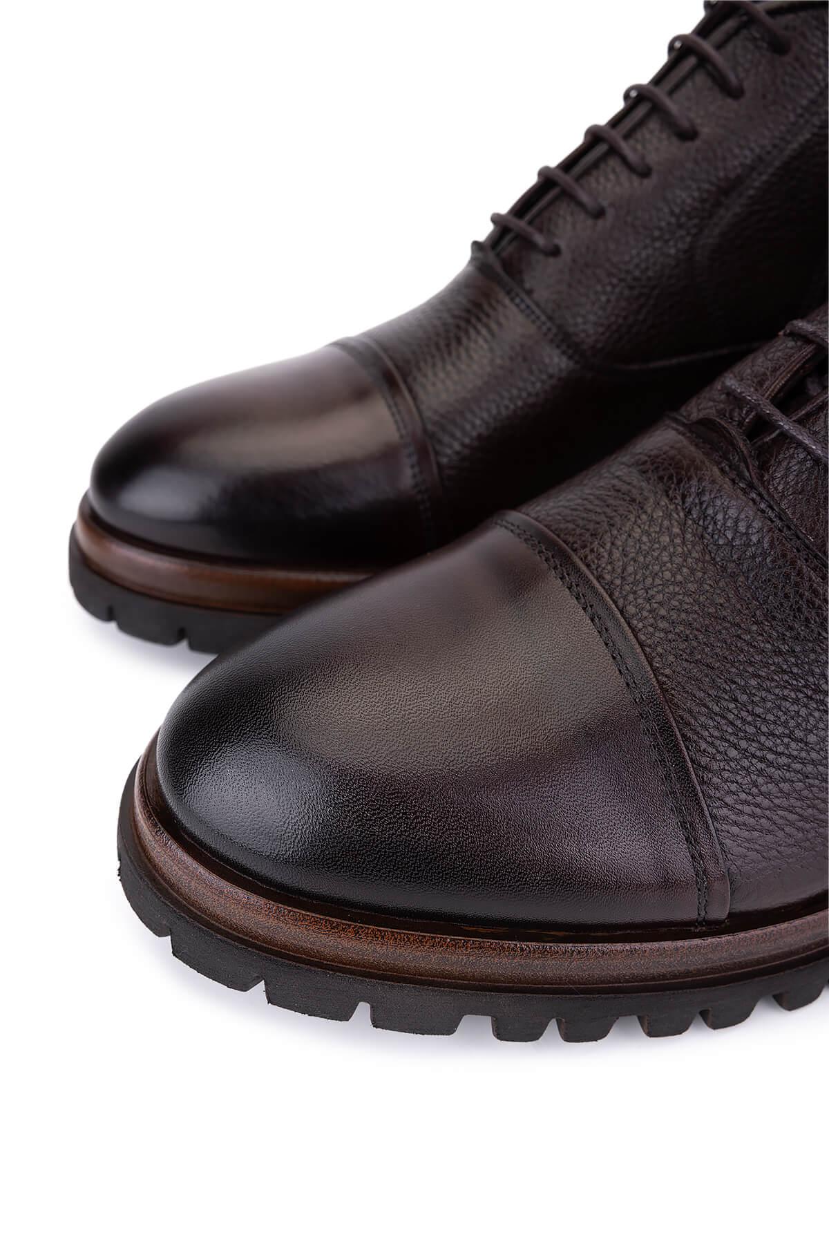 Tamer Tanca Erkek Hakiki Deri Kahverengi Klasik Bot