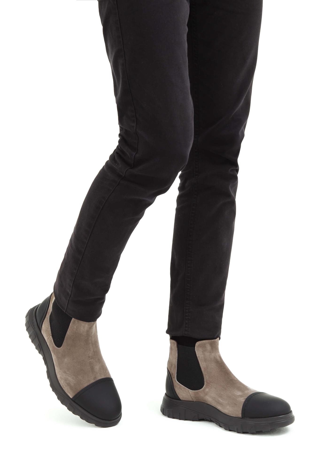 Tamer Tanca Erkek Hakiki Deri Vizon Süet Casual Bot