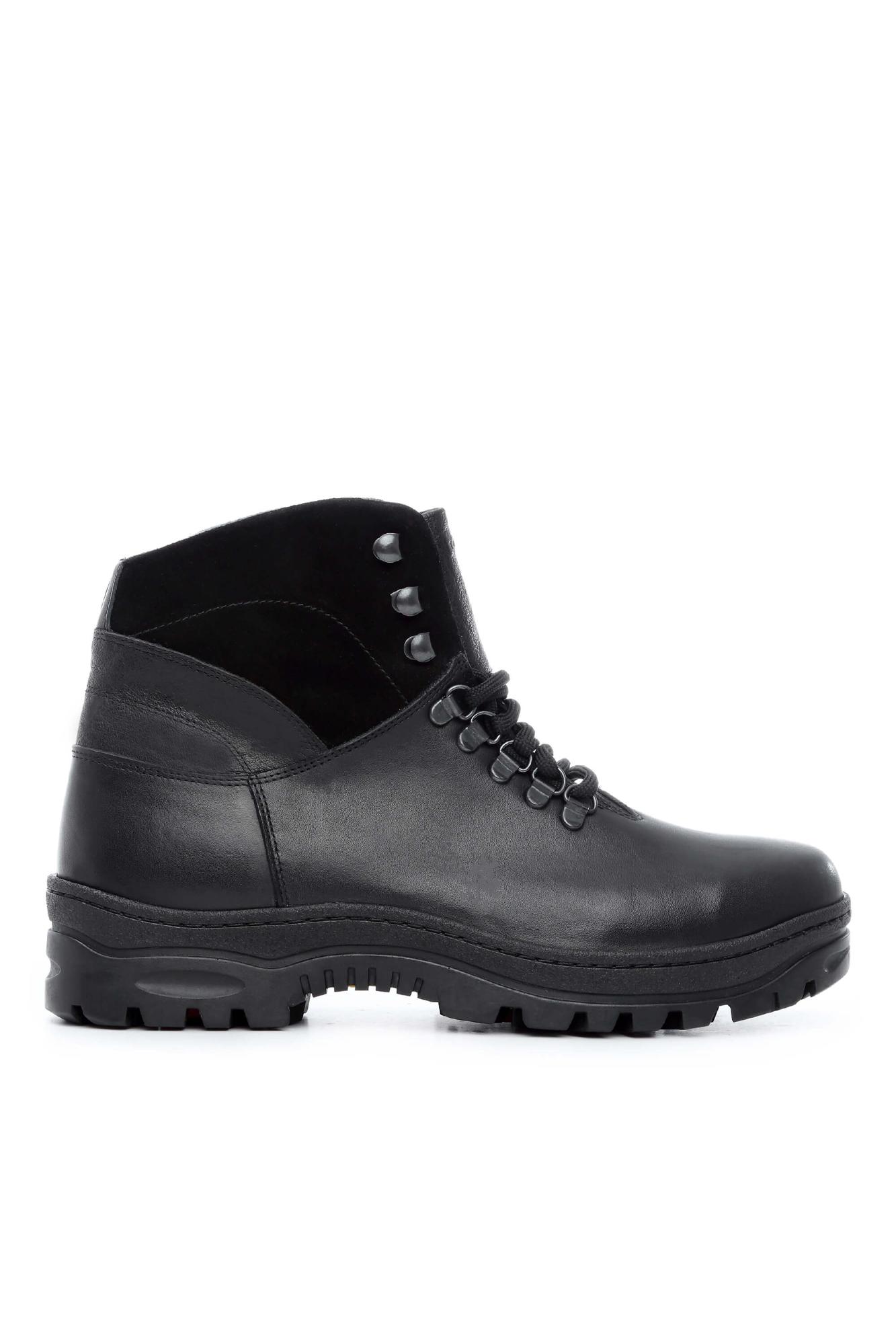 Tamer Tanca Erkek Hakiki Deri Siyah Casual Bot