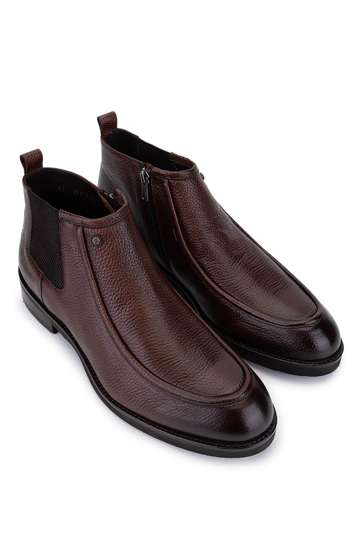 Tamer Tanca Erkek Hakiki Deri Taba Klasik Bot