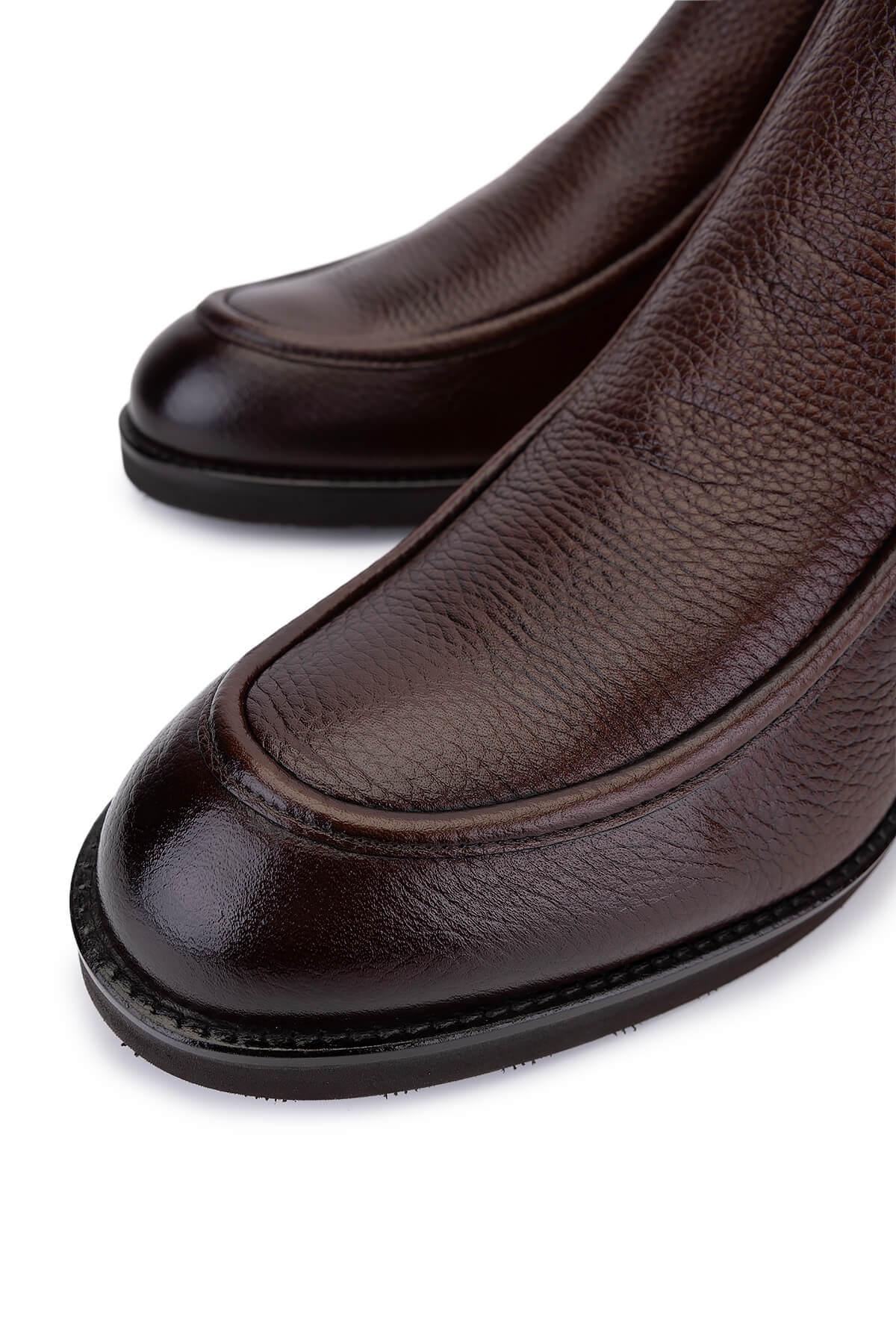 Tamer Tanca Erkek Hakiki Deri Taba Klasik Bot