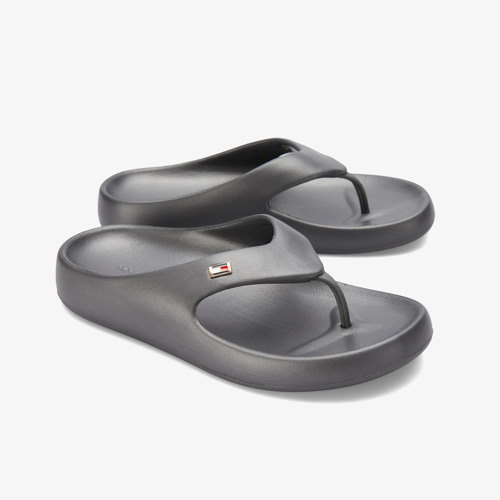 Tommy Hilfiger Comfort Kadın Gri Terlik