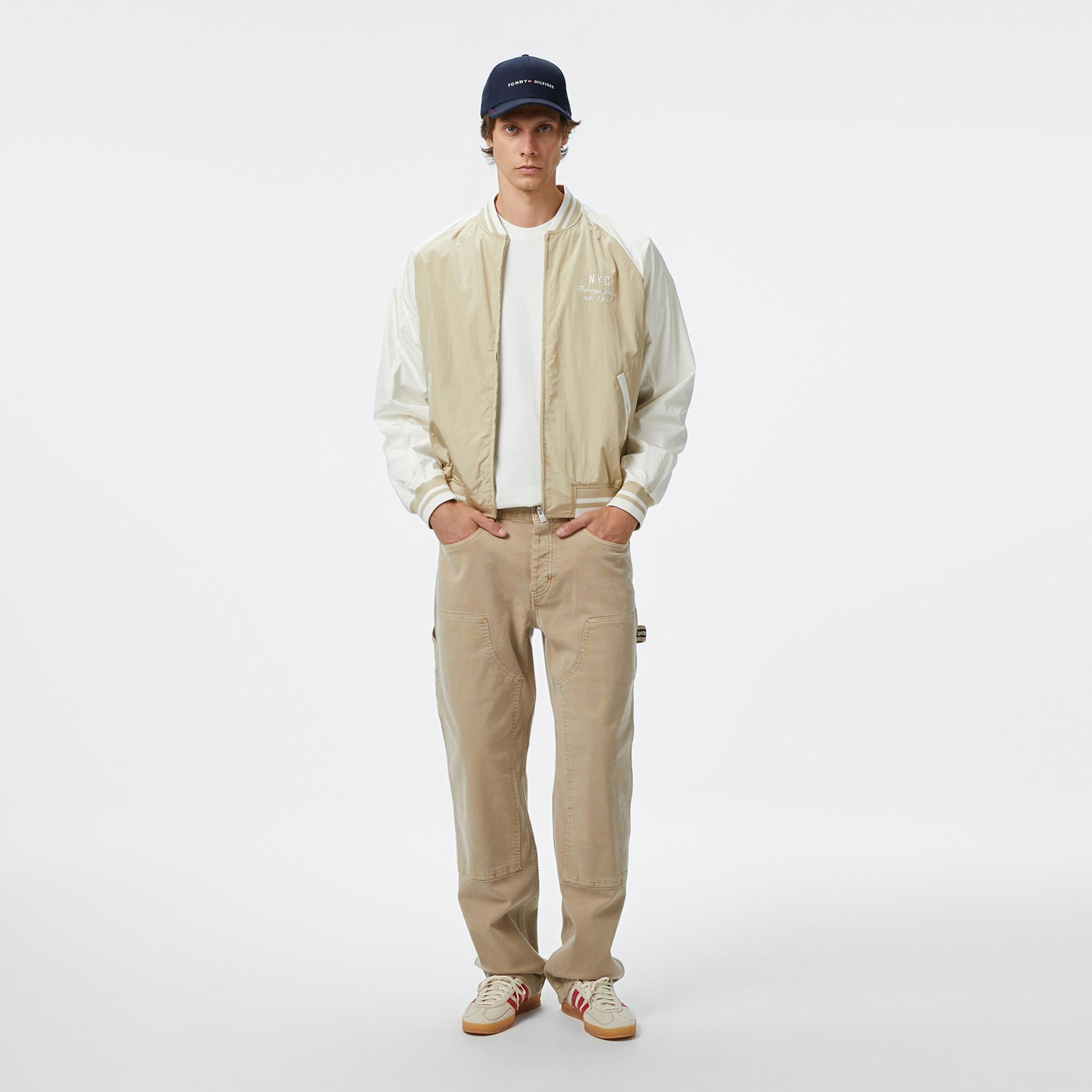 Tommy Hilfiger Jeans Graphic Su İtici Erkek Bej Ceket