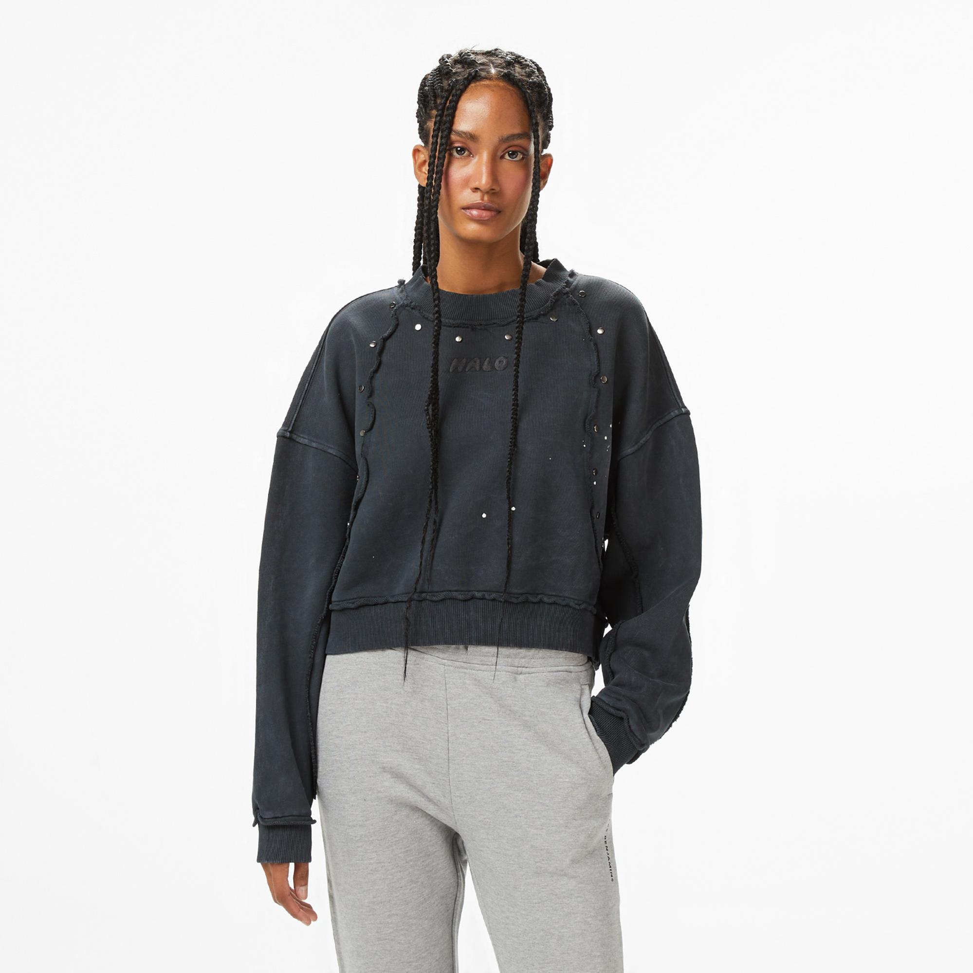 Les Benjamins Essentials 301 Kadın Siyah Sweatshirt