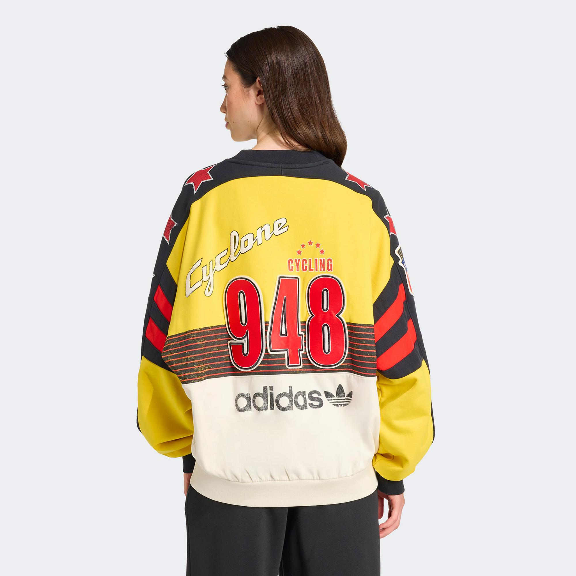 adidas Archive Cycling Kadın Sarı Vintage Sweatshirt