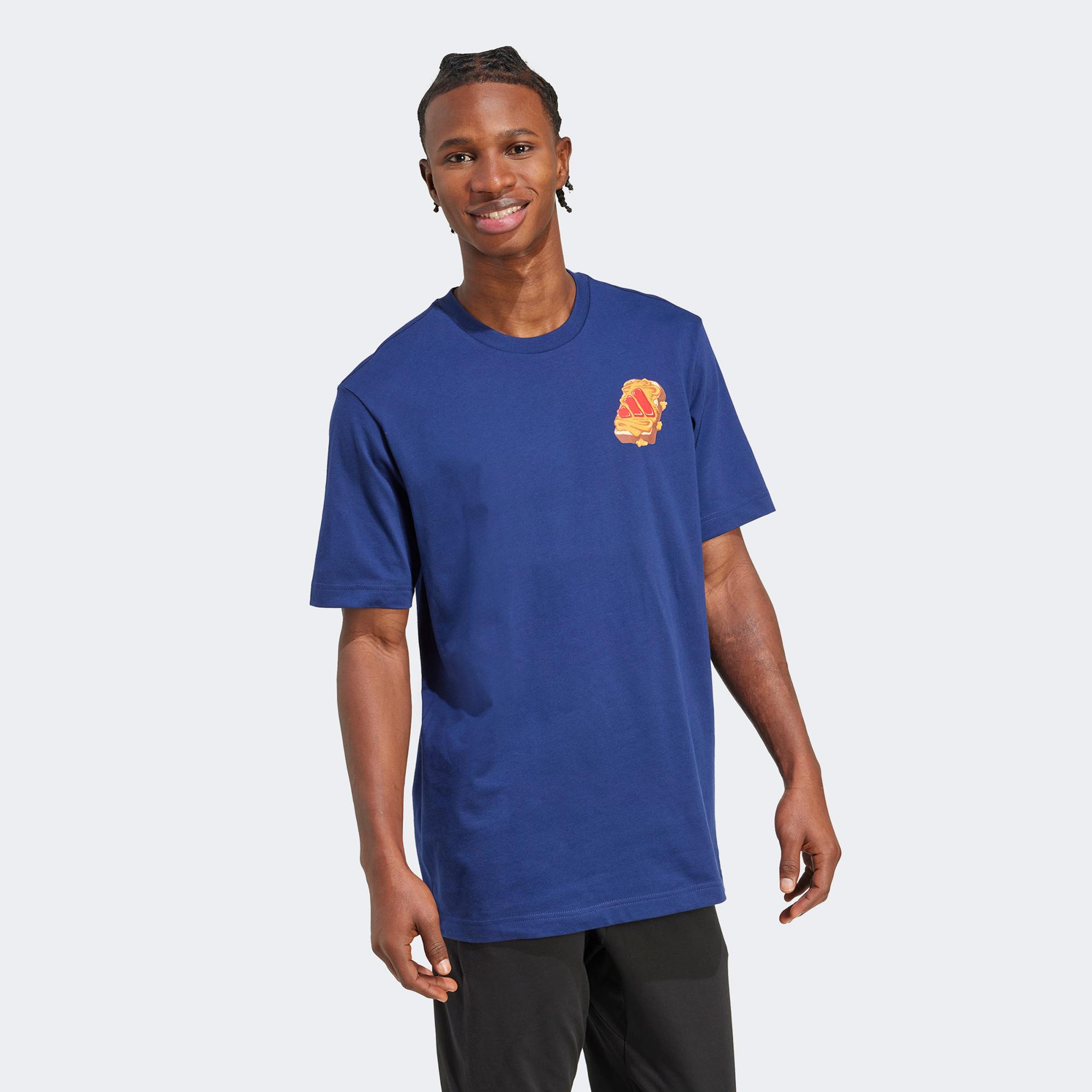 adidas M Pb&J T Erkek Mavi T-Shirt