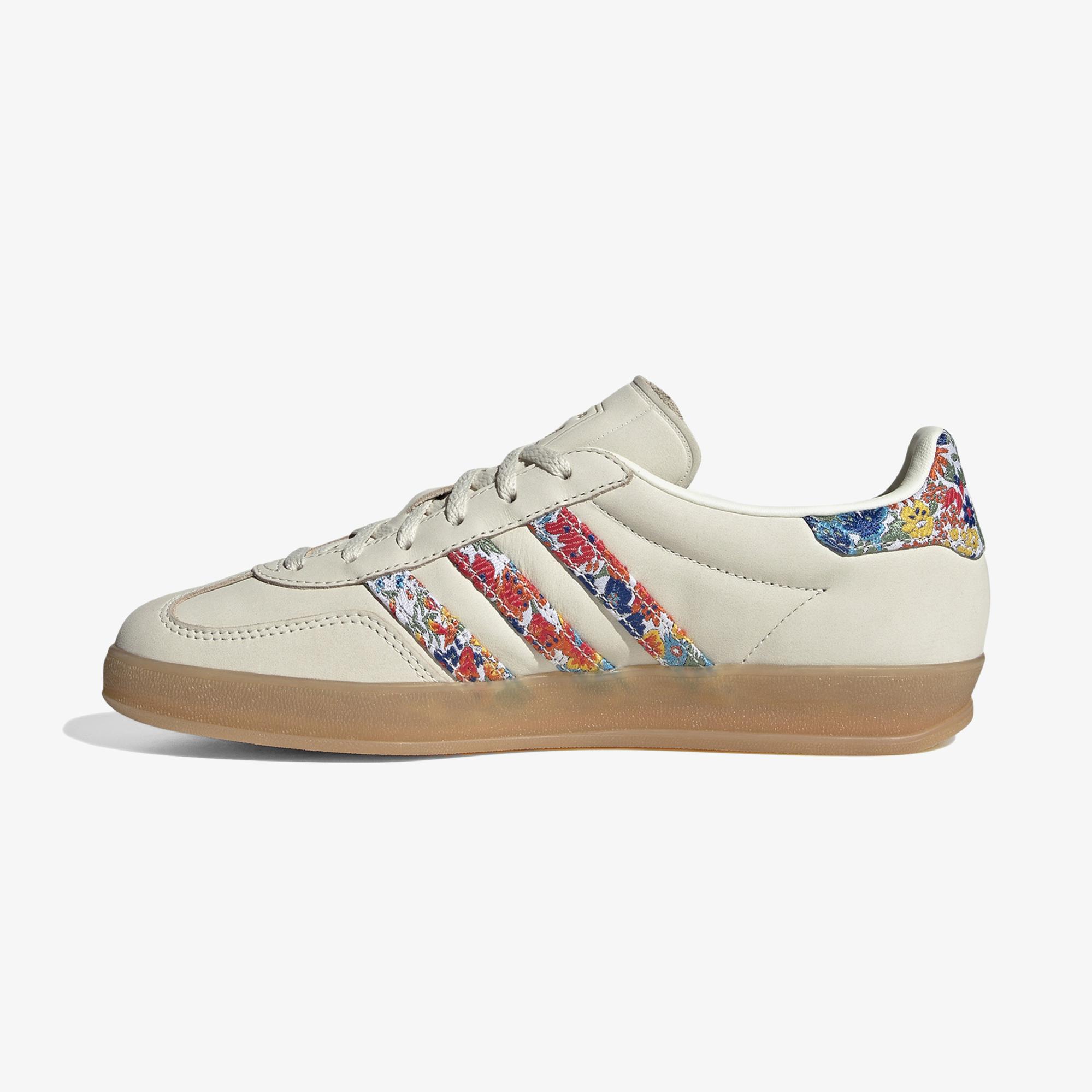 adidas Gazelle Indoor X Liberty London Kadın Krem Spor Ayakkabı