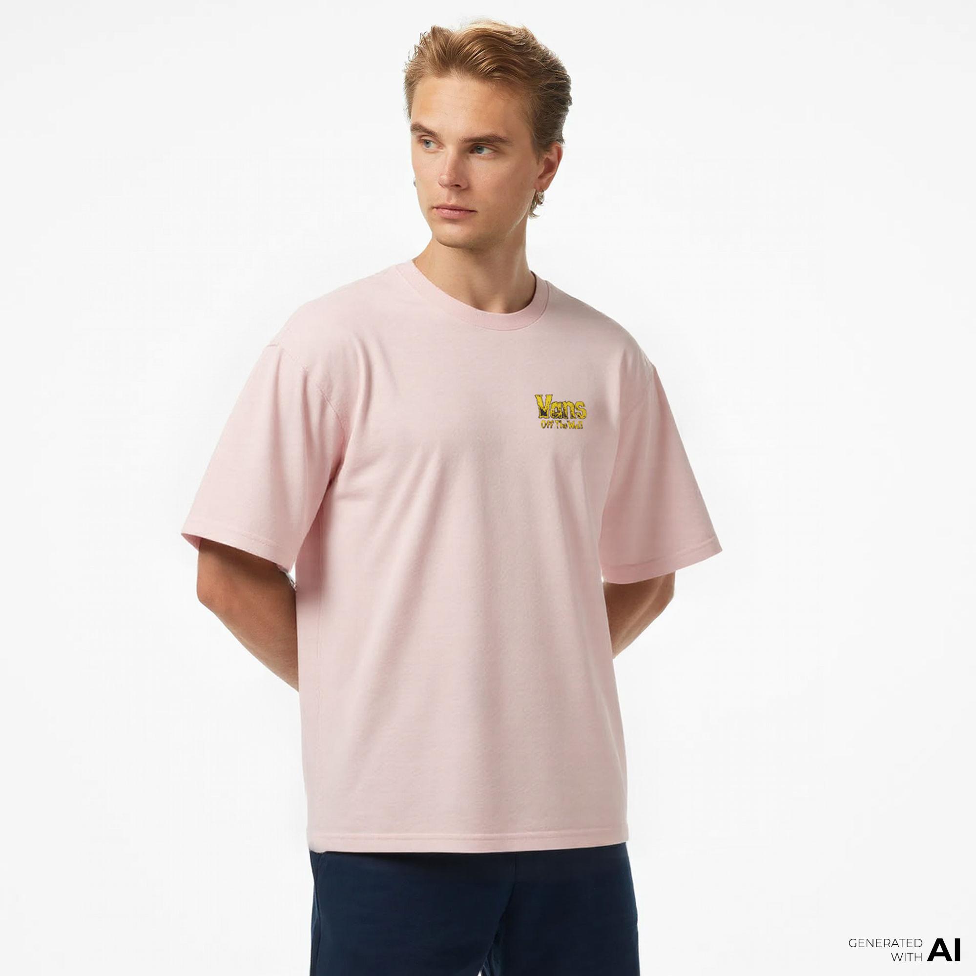 Vans Legacy Loose Fit Erkek Pembe T-Shirt