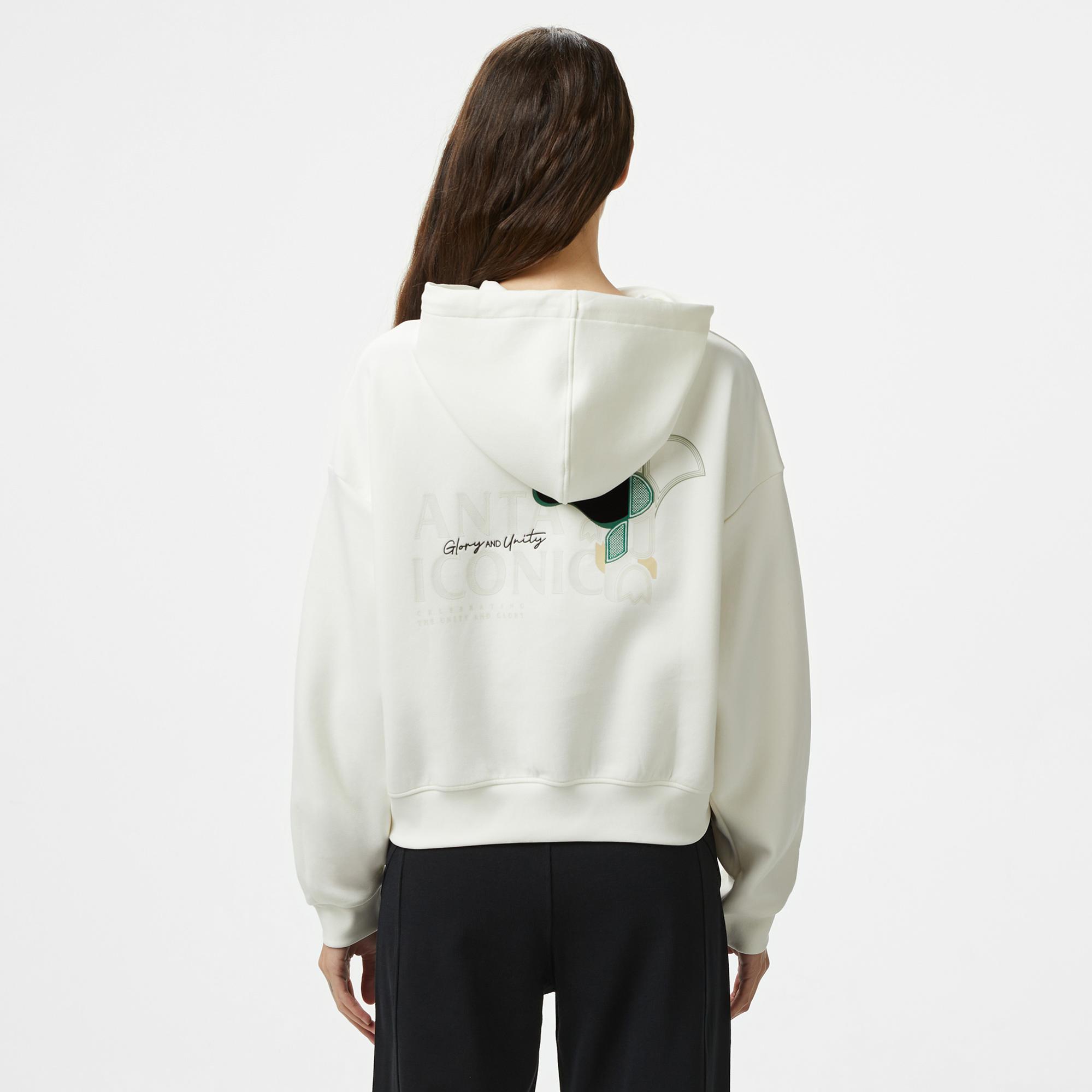 Anta Iconic Kadın Bej Sweatshirt