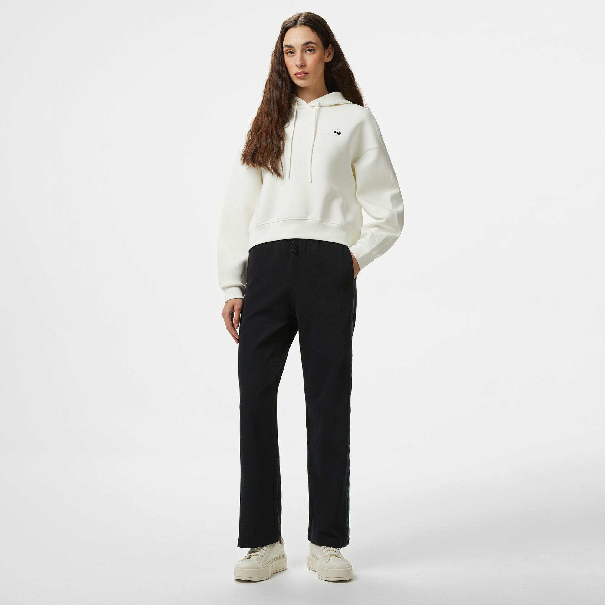 Anta Iconic Kadın Bej Sweatshirt