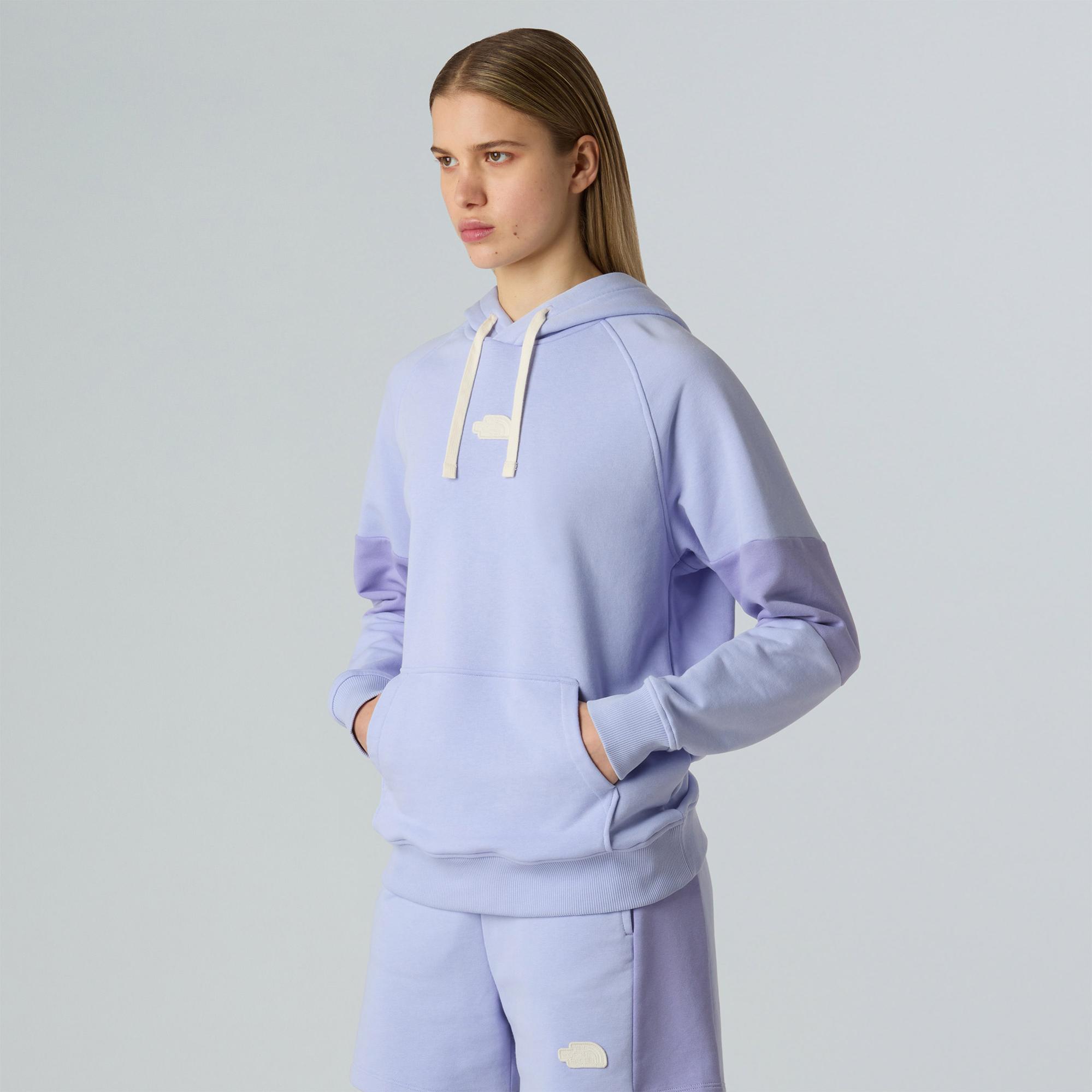 The North Face Terry Relaxed Kadın Mavi Outdoor Sweatshirt