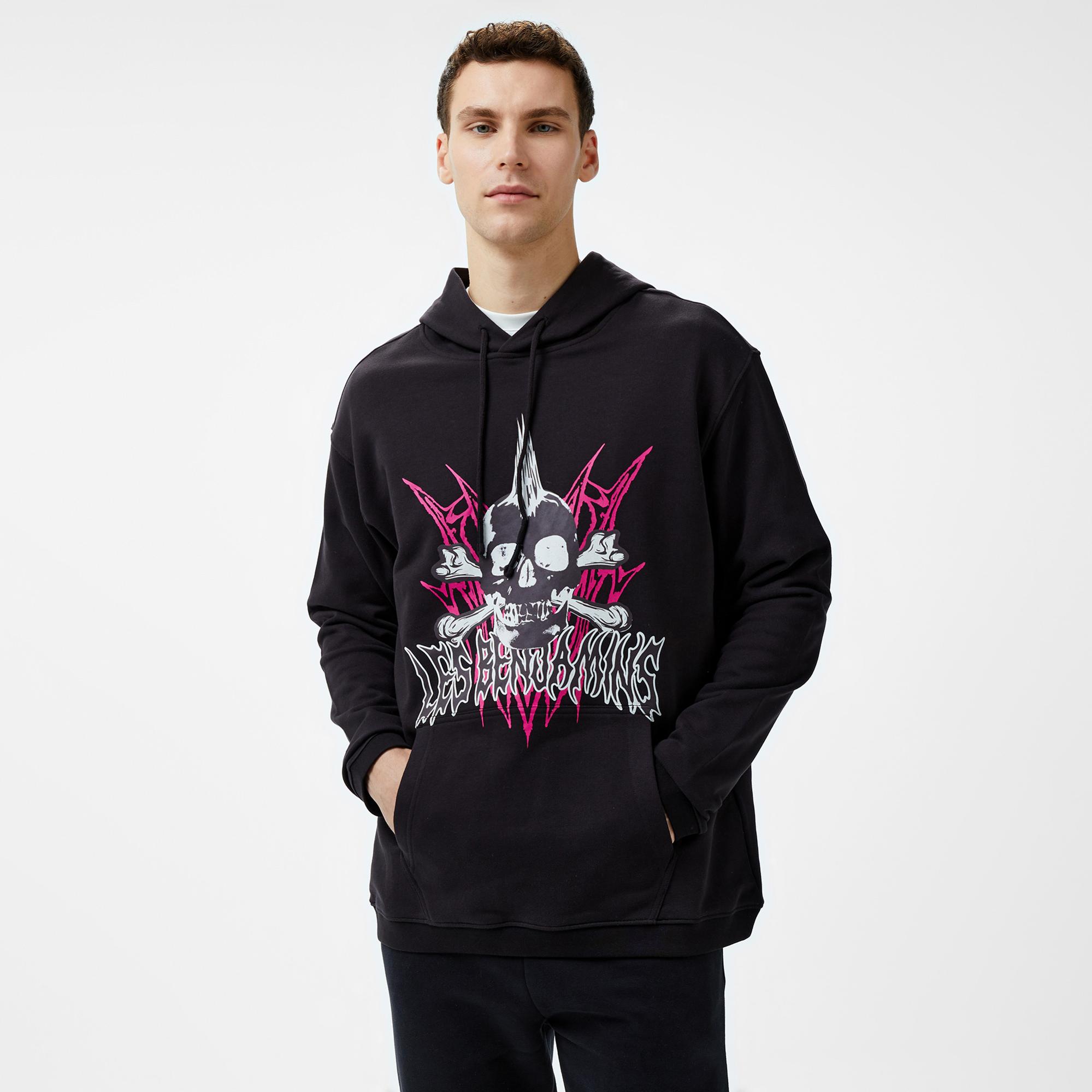 Les Benjamins 706 Unisex Siyah Hoodie
