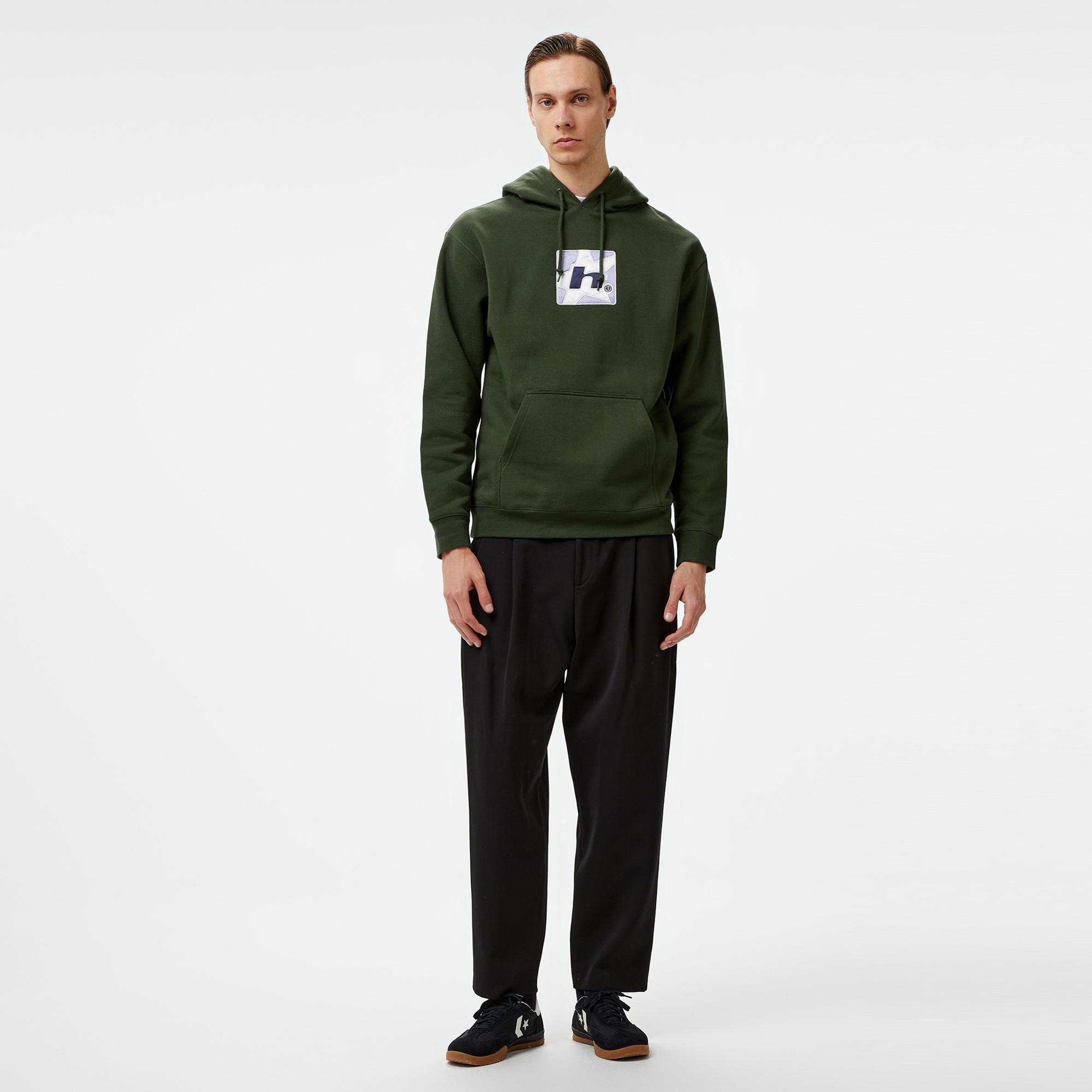 Huf Star P/O Erkek Yeşil Hoodie