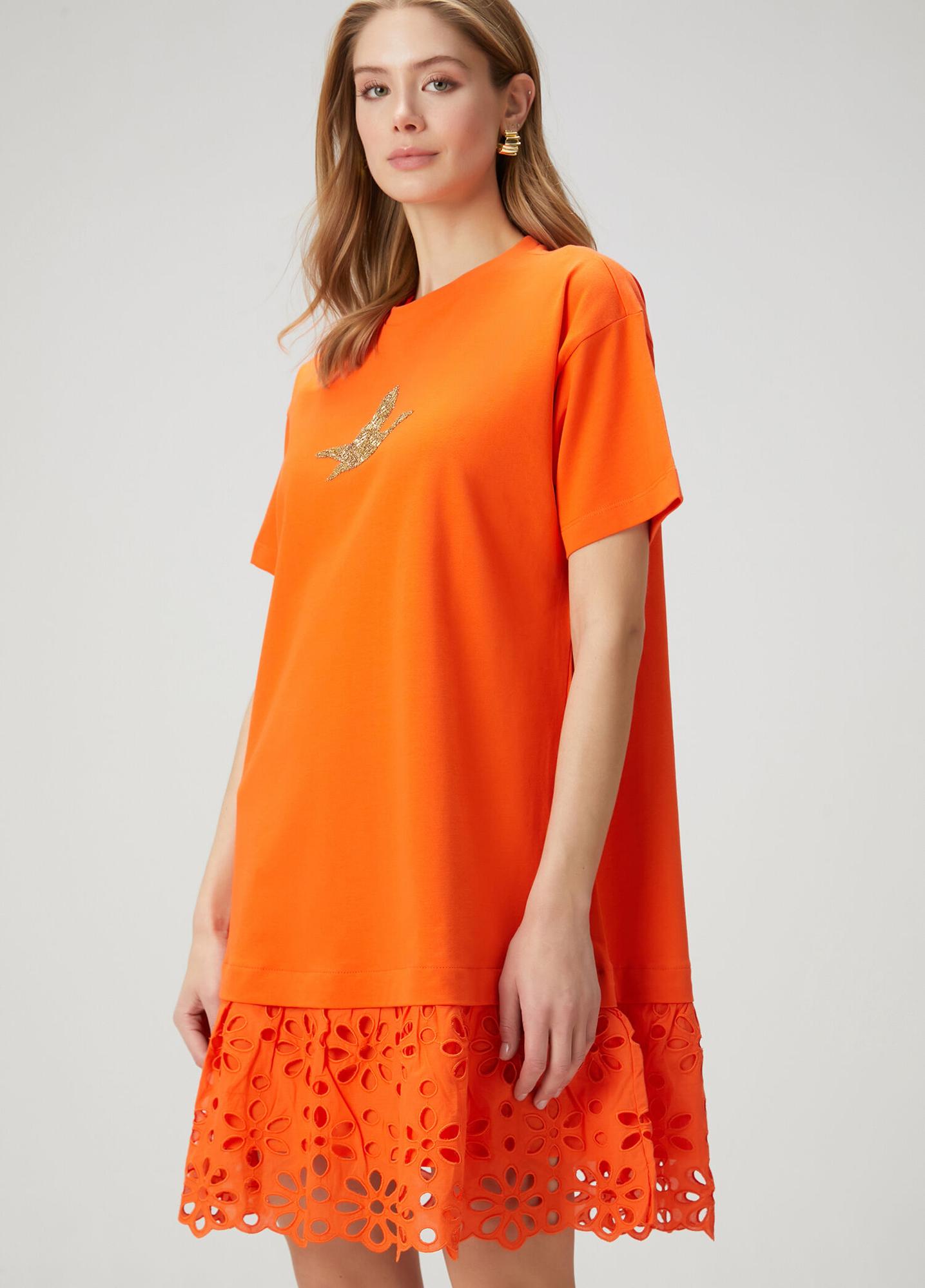 Beymen Club Kadın Mercan Tafta Etekli Mini Elbise