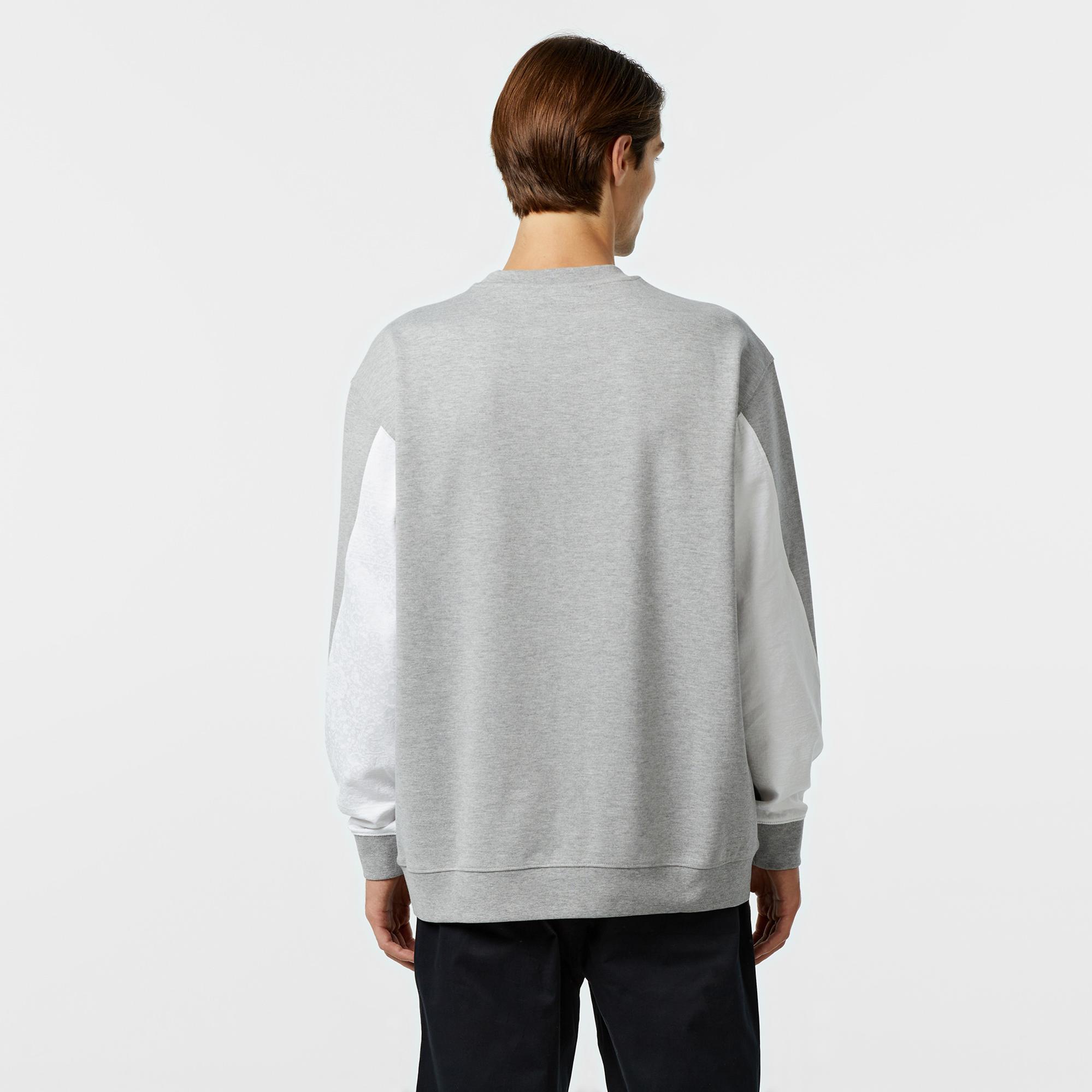Les Benjamins 402 Erkek Gri Sweatshirt