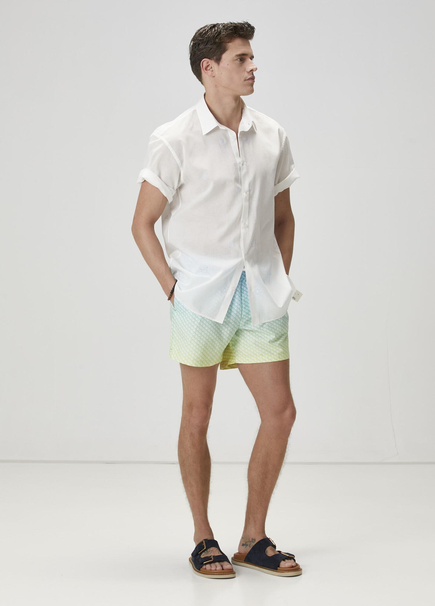 Beymen Club Erkek Yeşil Mavi Degradeli Mayo