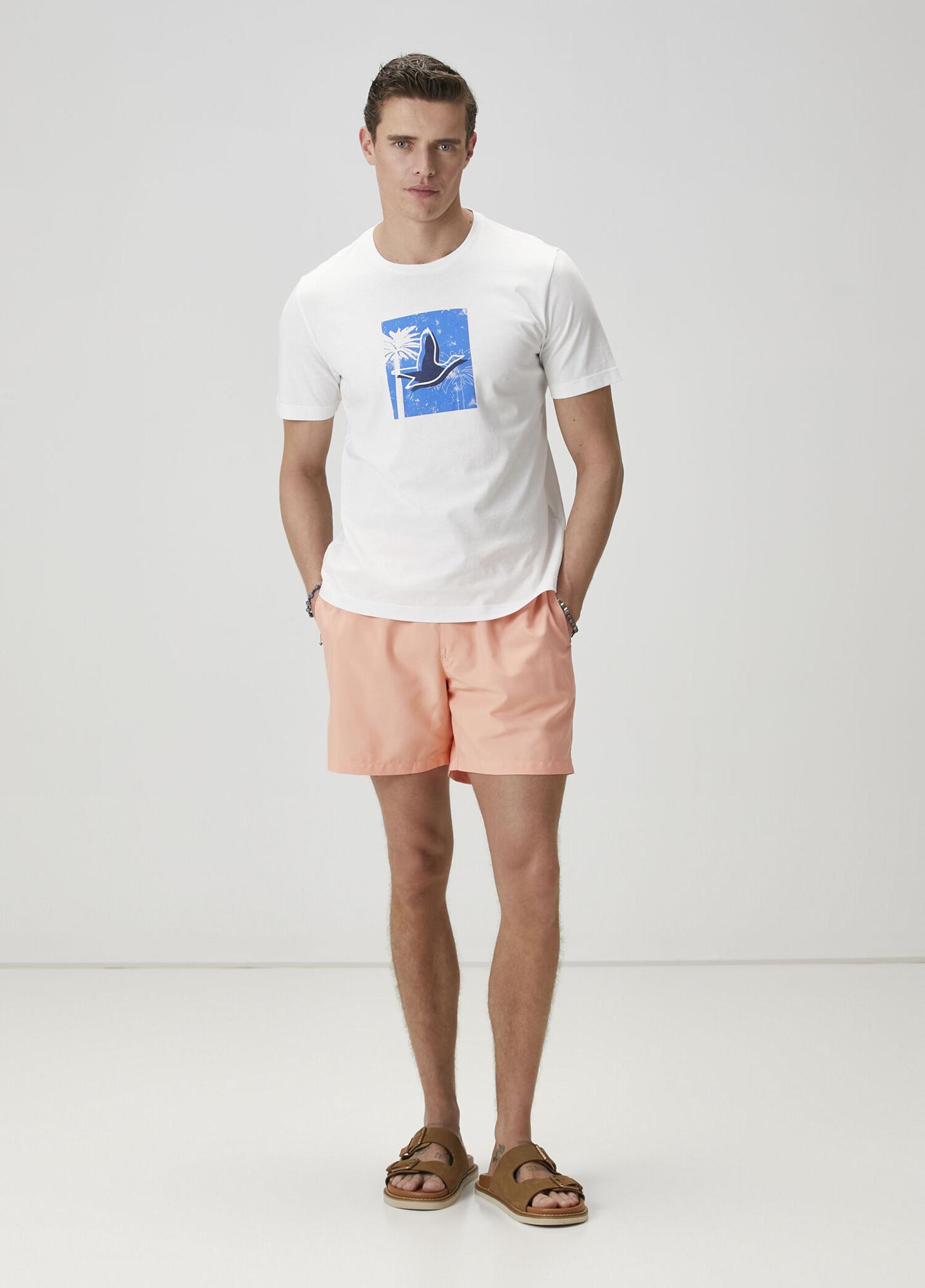 Beymen Club Erkek Somon Logo Detaylı Mayo