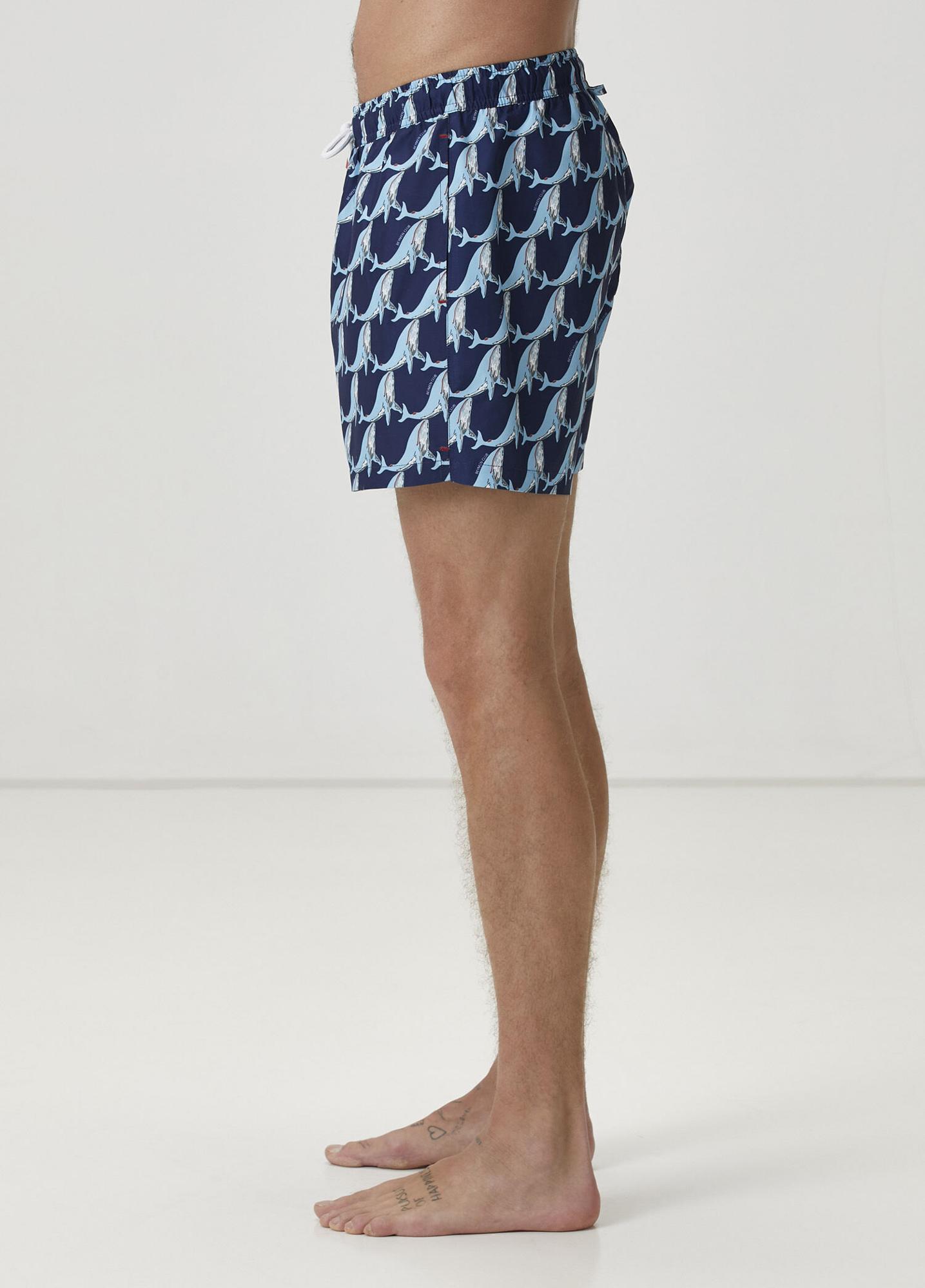 Beymen Club Erkek Lacivert Balina Desenli Mayo