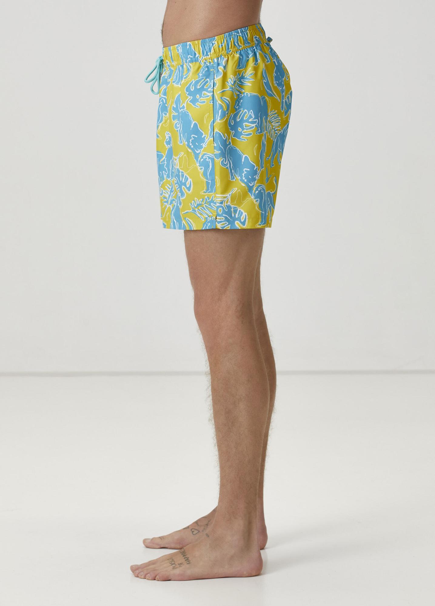 Beymen Club Erkek Yeşil Baskılı Mayo Şort