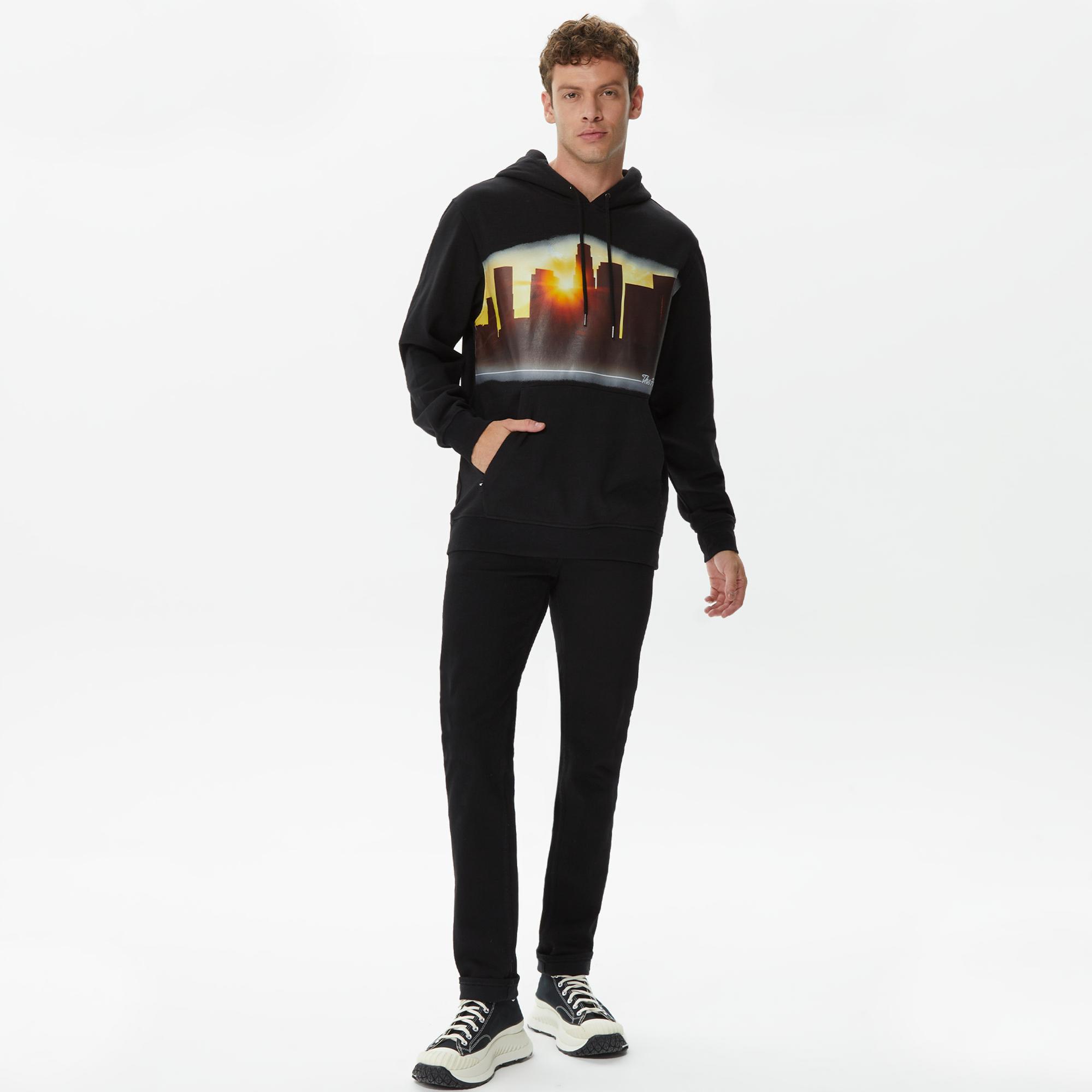 The Hundreds Skyline Erkek Siyah Hoodie