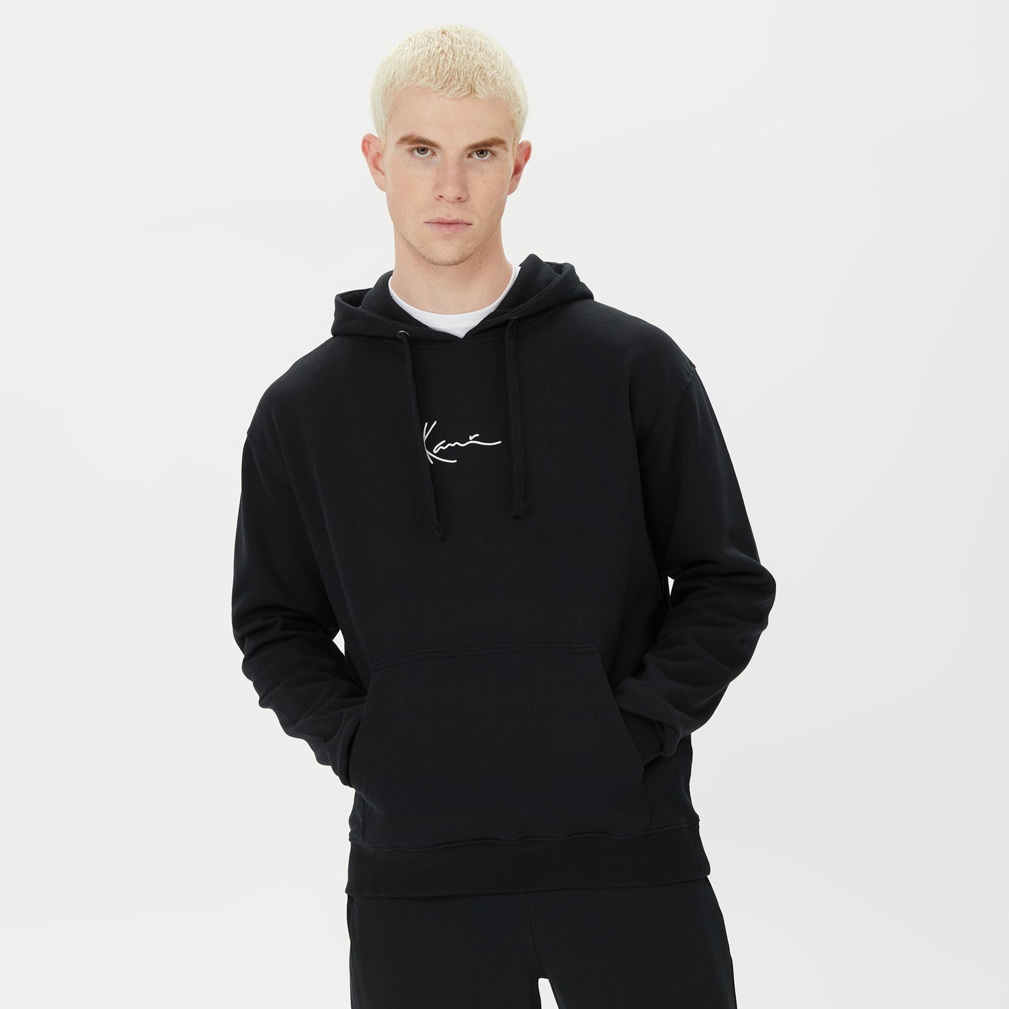 Karl Kani Small Signature Erkek Siyah Hoodie