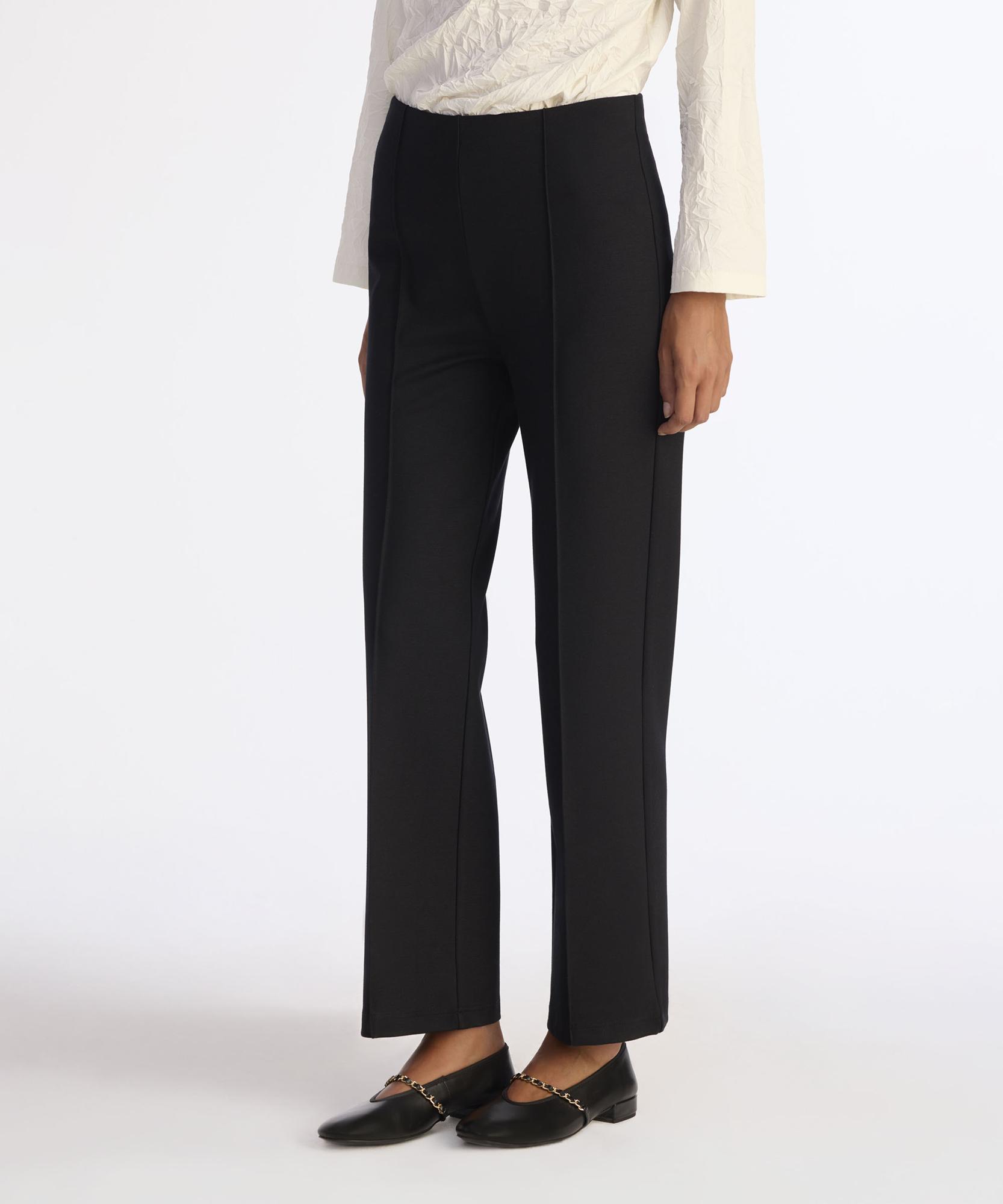 YARGICI Nervürlü Düz Kalıp Pantolon