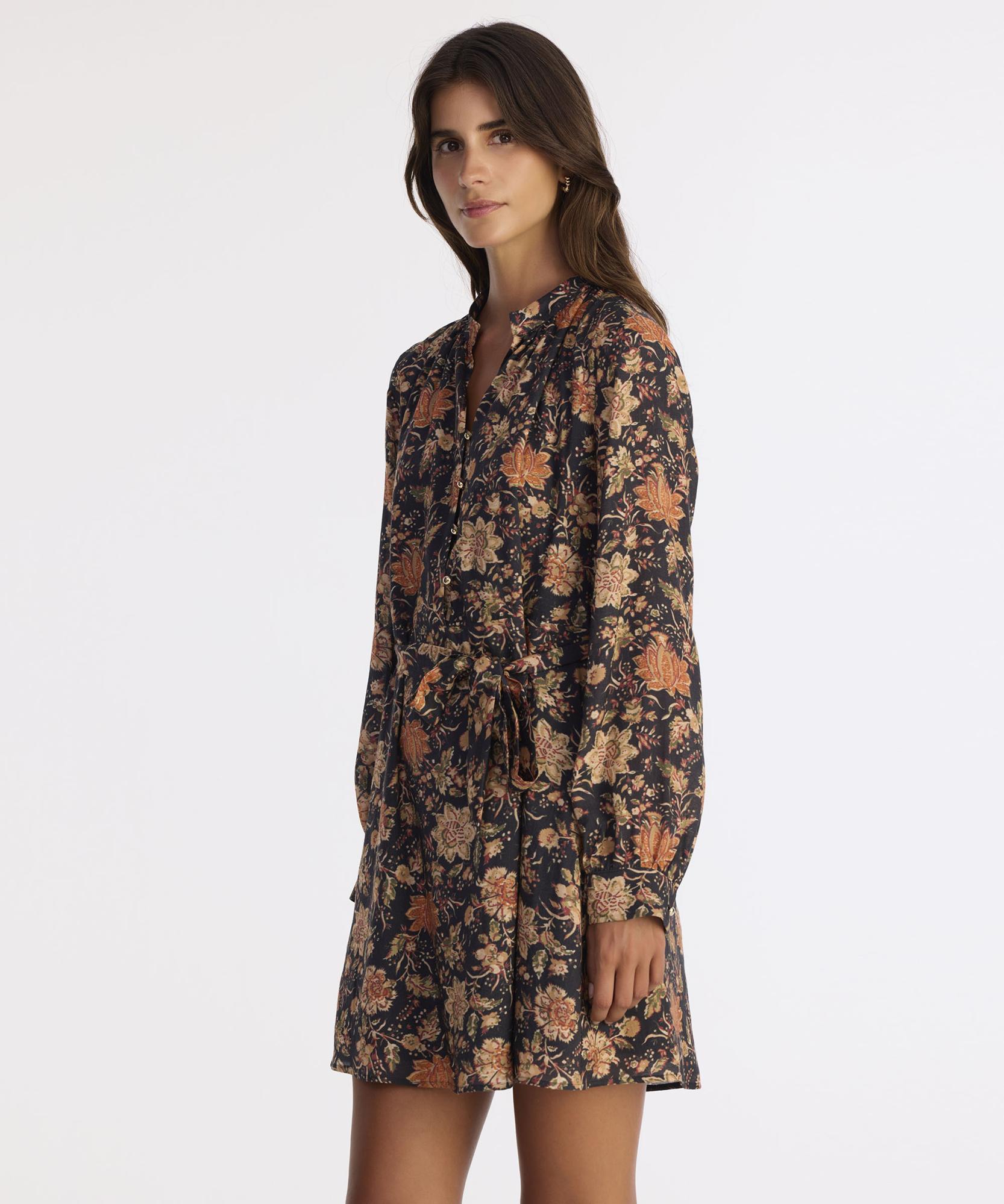 YARGICI Bol Hakim Yaka Uzun Kol Elbise