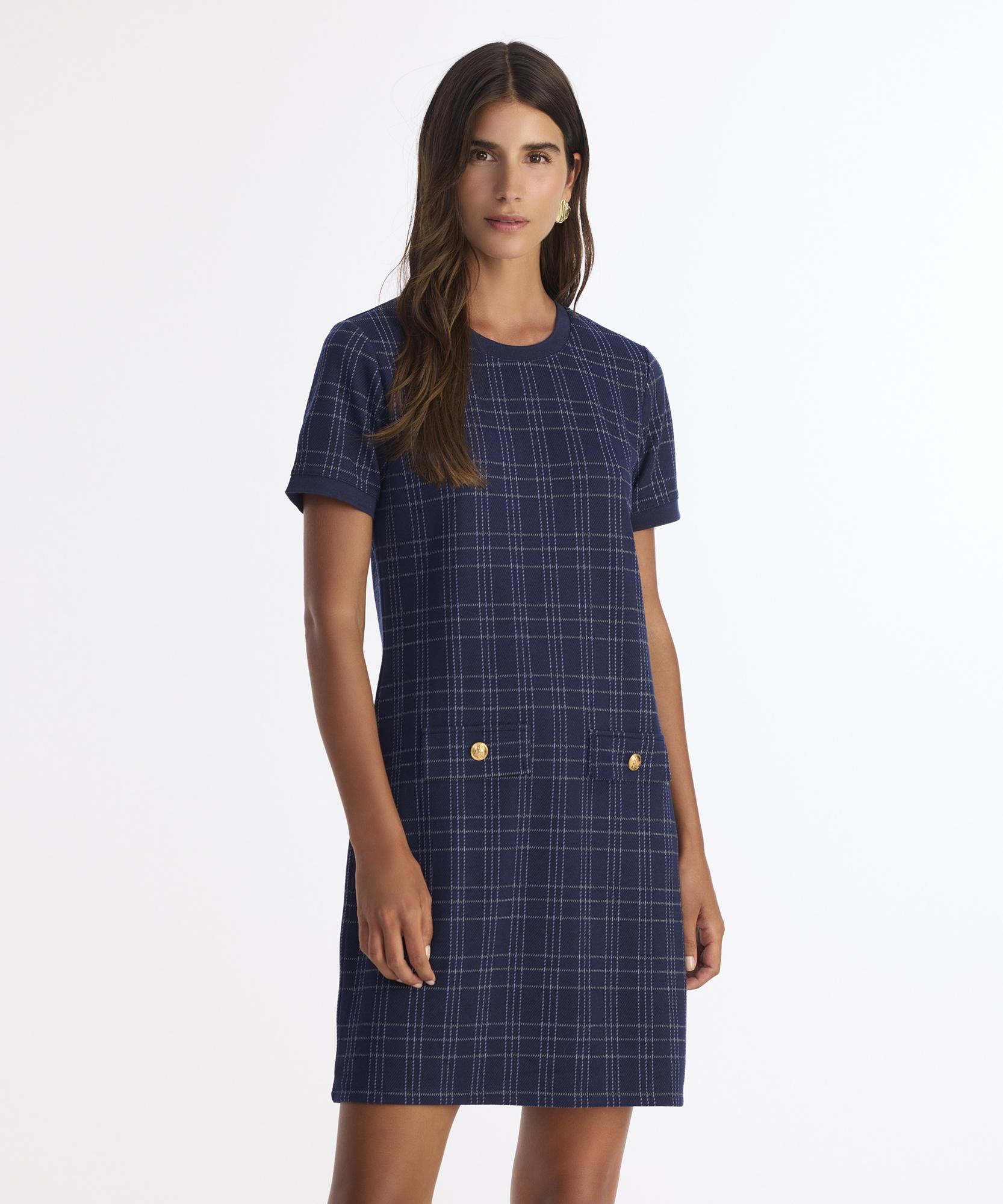 YARGICI Dar Bisiklet Yaka Kısa Kol Elbise