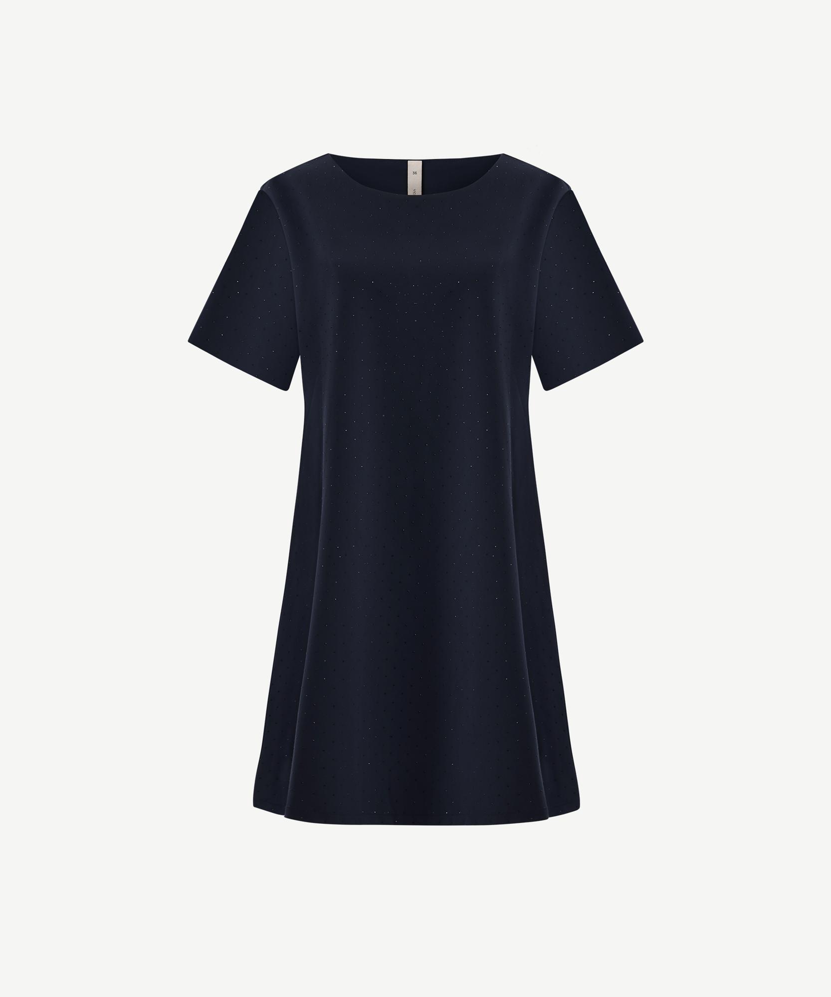 YARGICI Kolsuz Mini Elbise