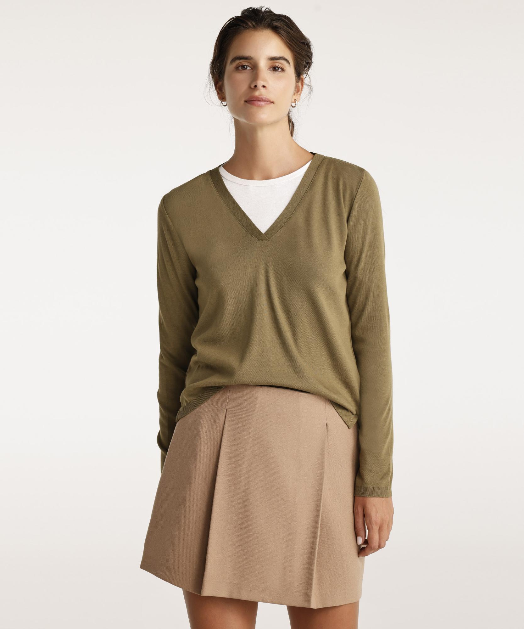 YARGICI V Yaka Uzun Kol Triko