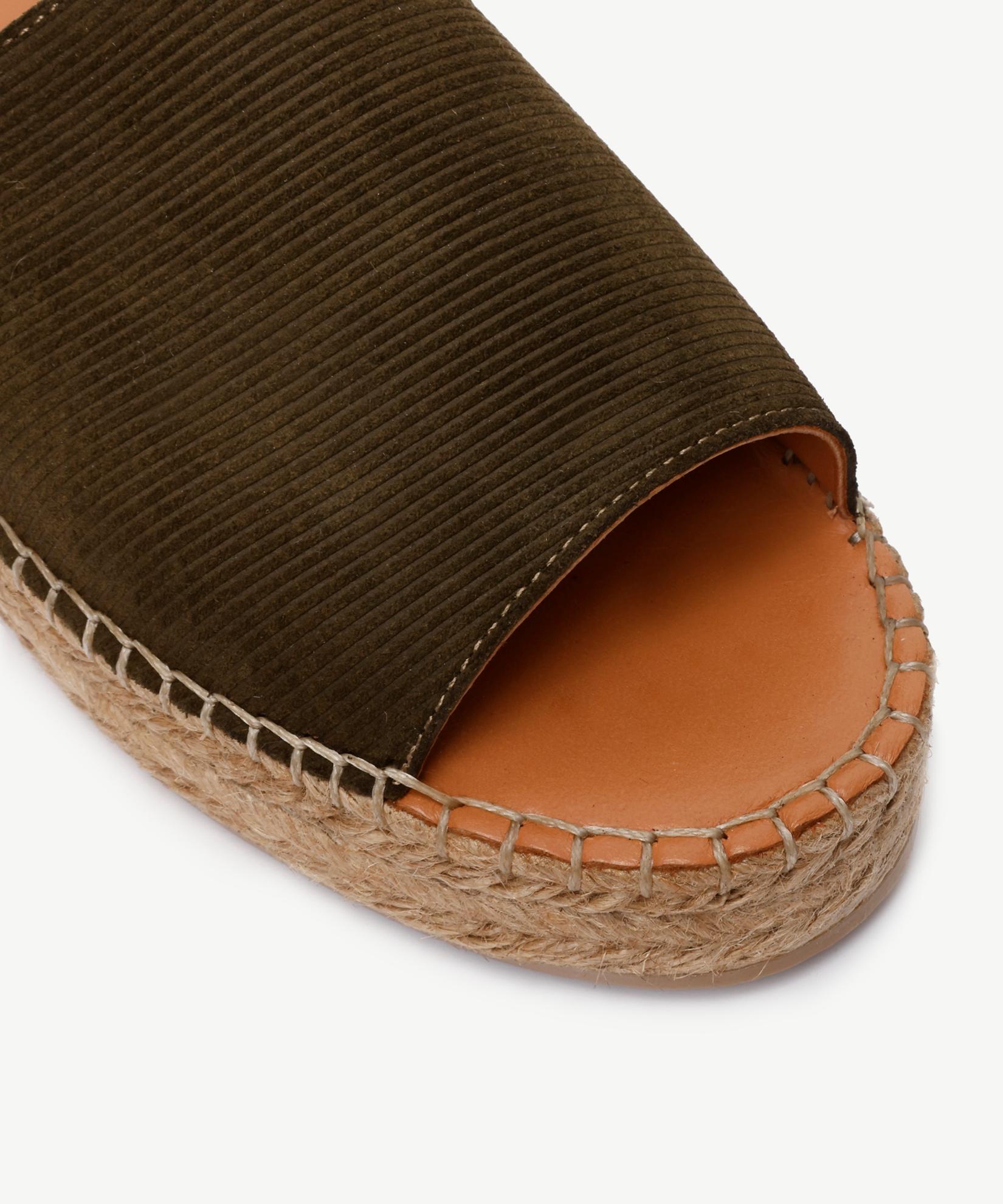 YARGICI Deri Espadril Terlik