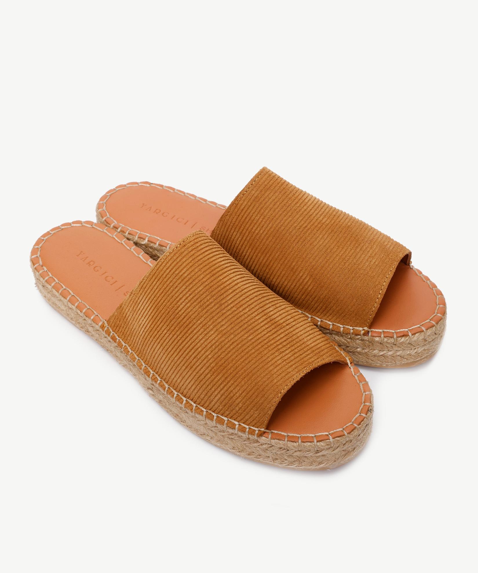 YARGICI Deri Espadril Terlik