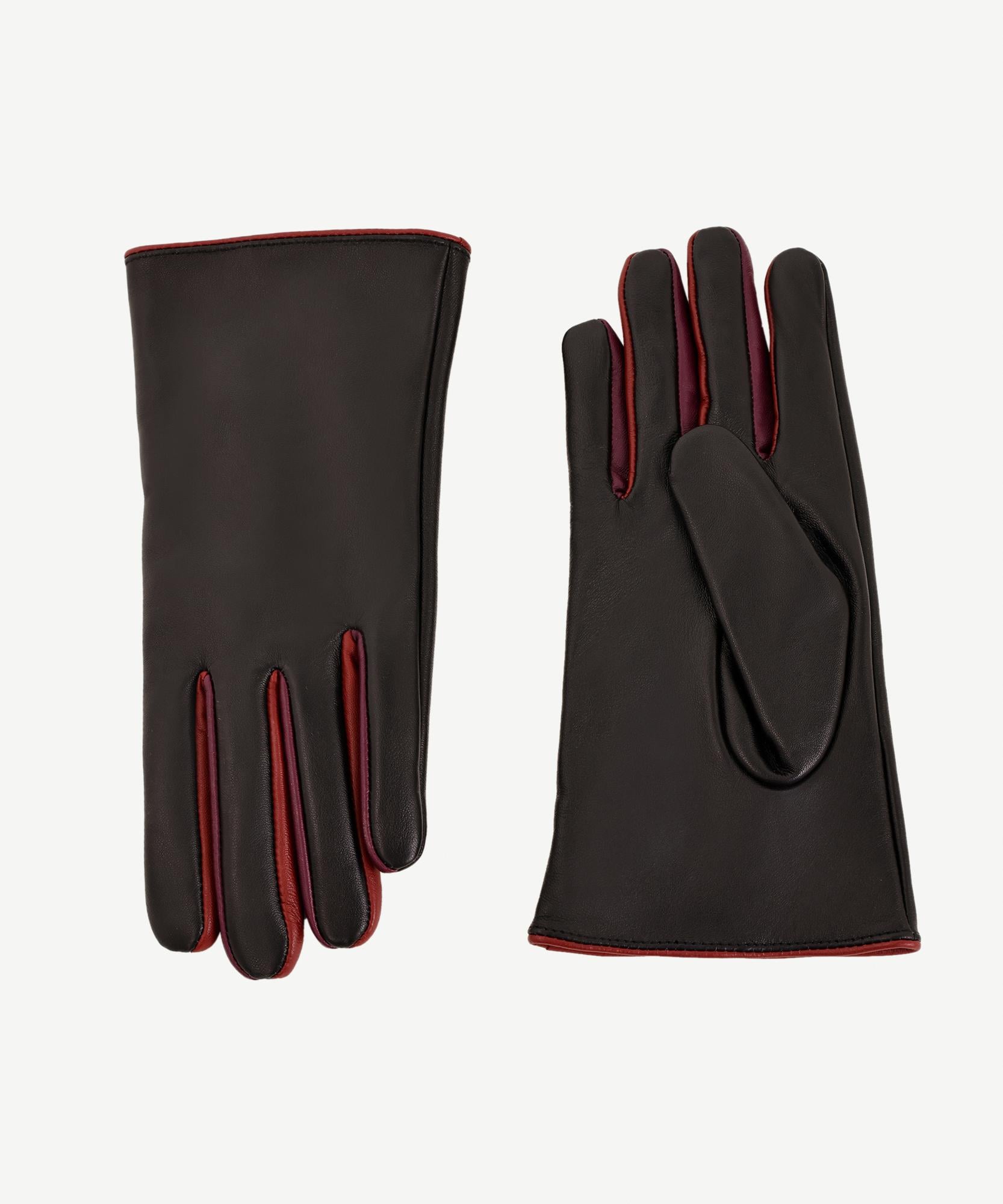 YARGICI Renk Detaylı Deri Eldiven