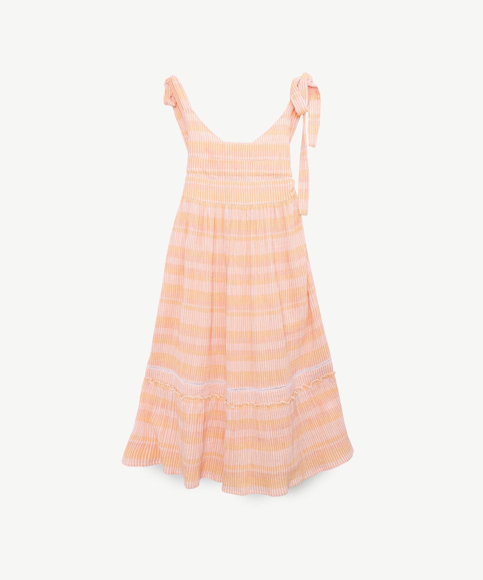 YARGICI Sırt Detaylı Uzun Elbise