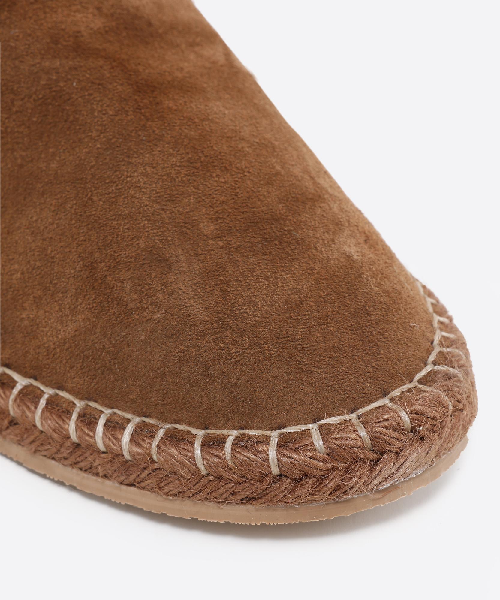 YARGICI Renk Detaylı Deri Espadril